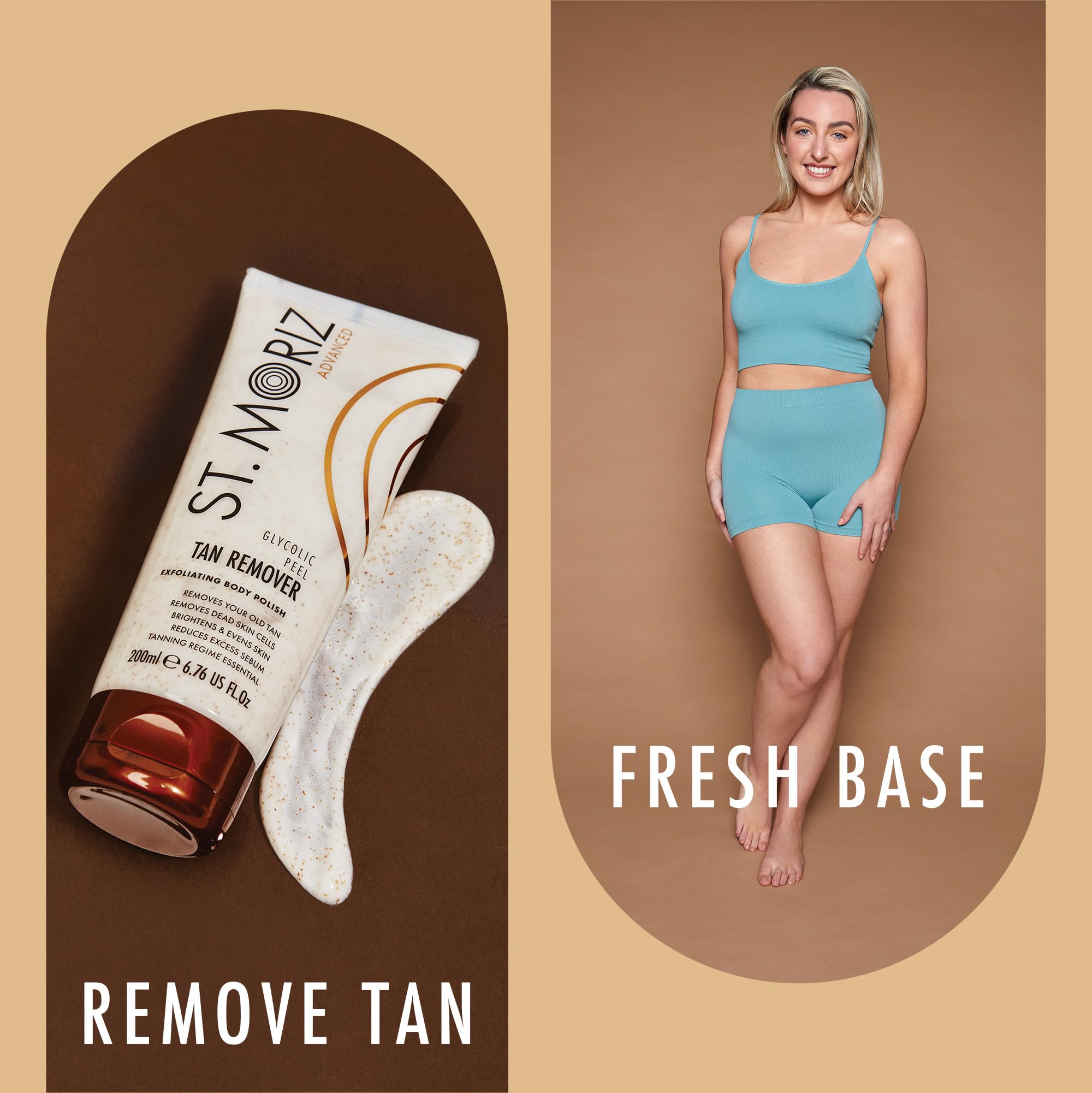 St Moriz Advanced Glycolic Peel Tan Remover Scrub with Glycolic & Salicylic Acid, 200ml 3