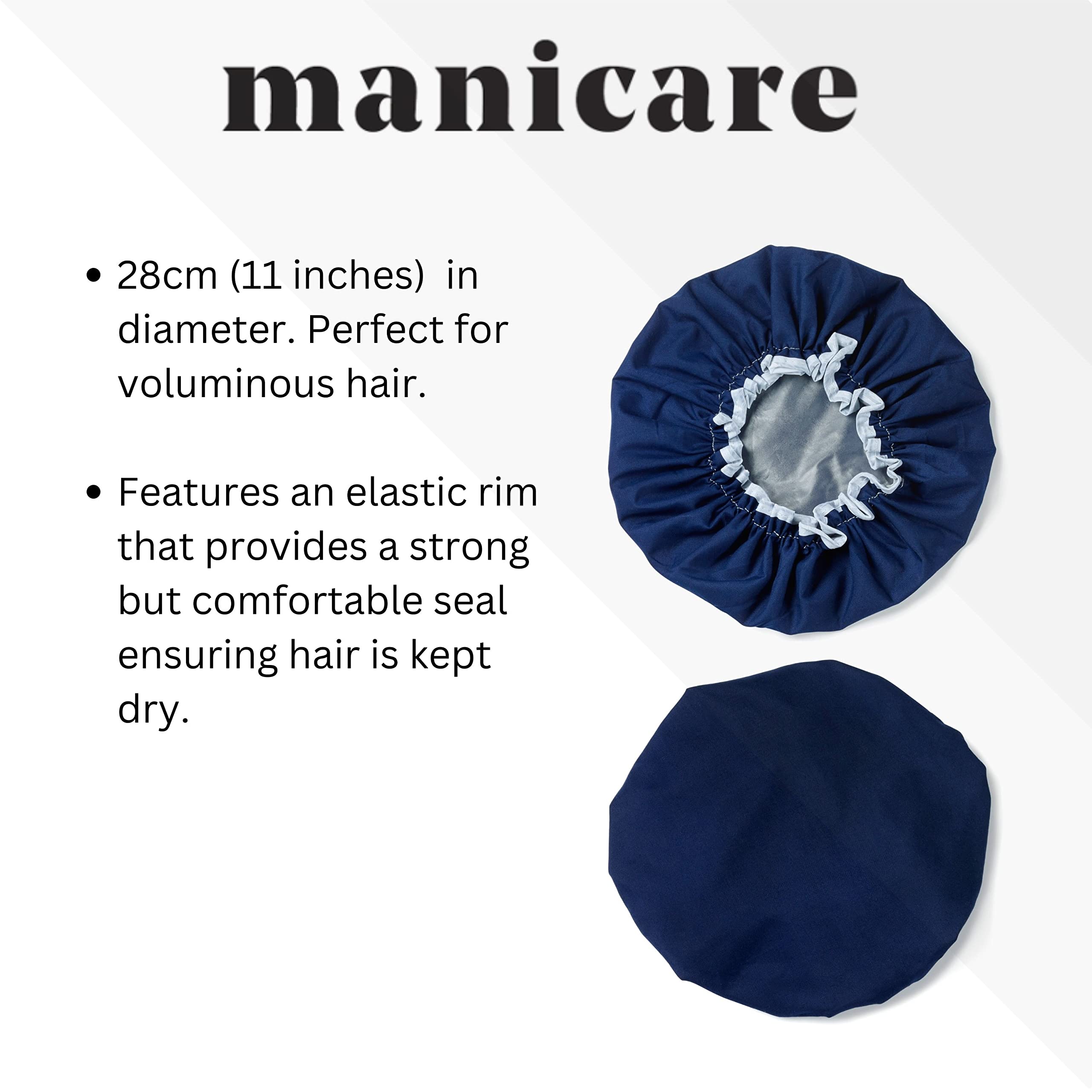 Manicare Luxus-Duschhaube, Blau 3