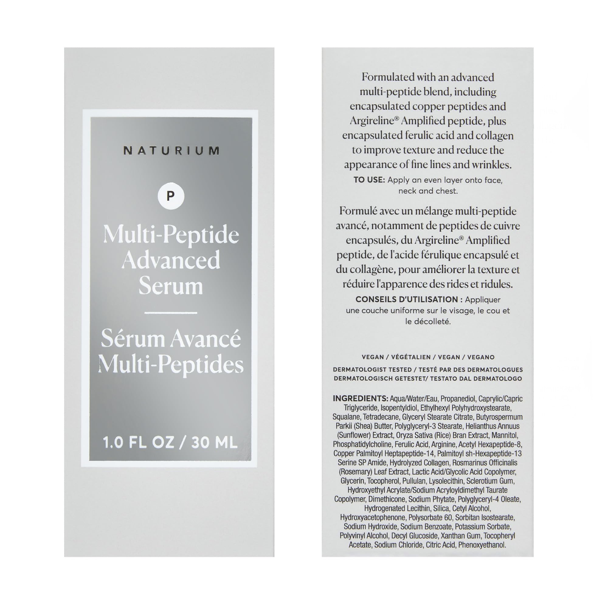 Naturium Multi-Peptide Advanced Serum for Firming, Smoothing, and Hydrating Lift 3