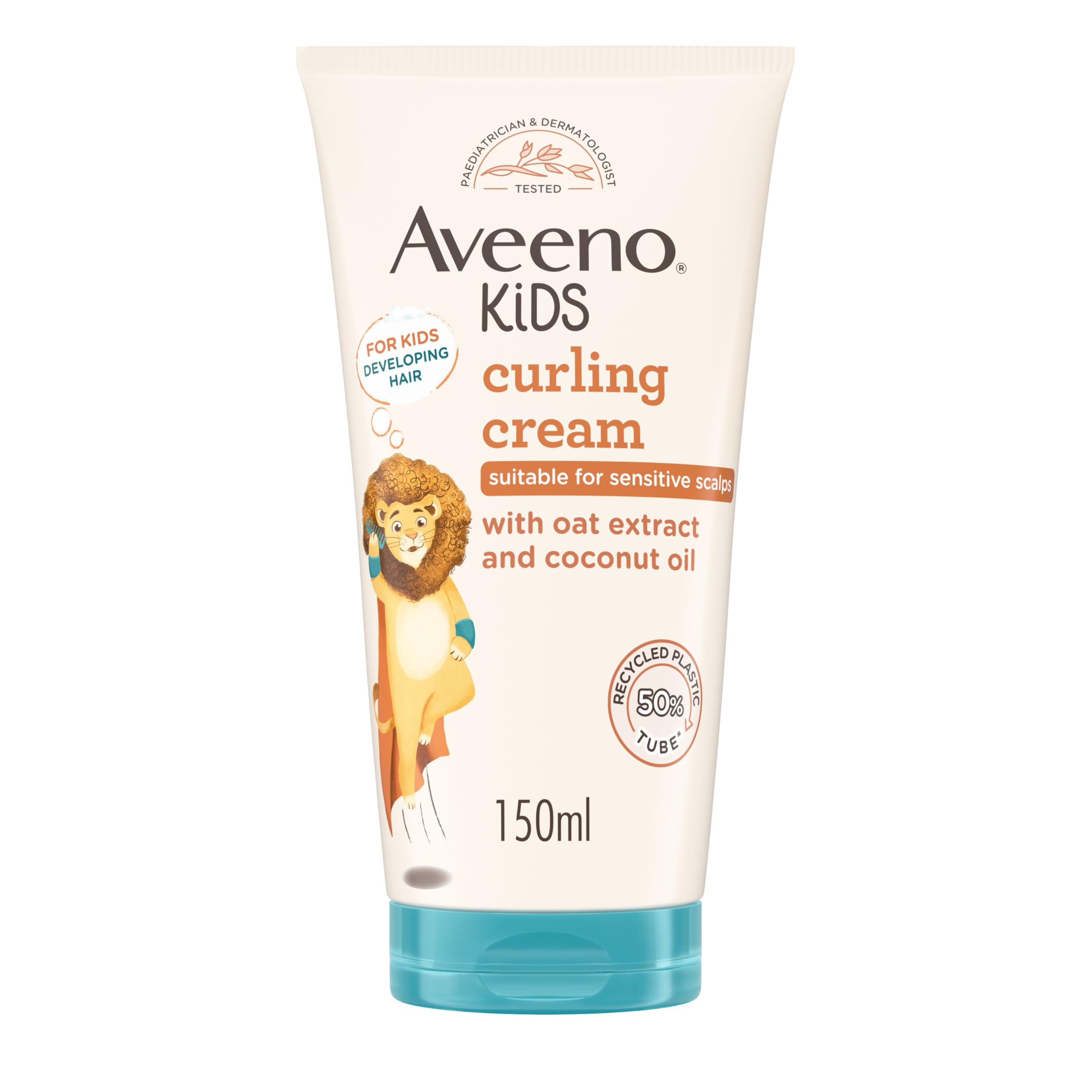 Aveeno Baby Kids Curling Cream for Gentle Hydration and Detangling, 150ml