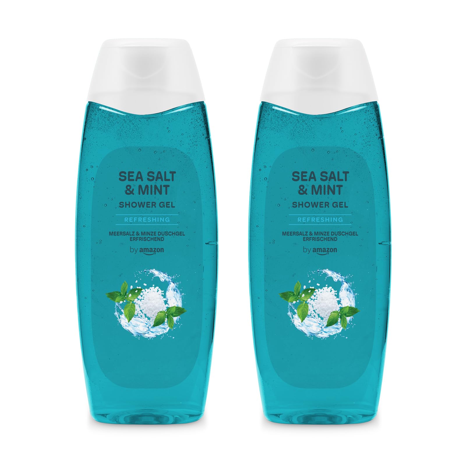 by Amazon Sea Salt & Mint Refreshing Shower Gel Twin Pack (2 x 500ml)