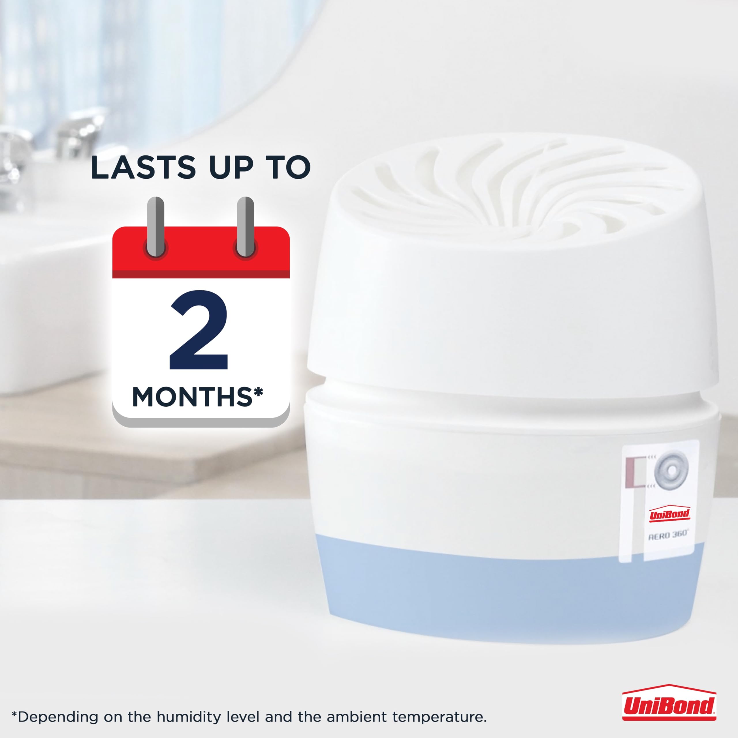 UniBond AERO 360° Humidity Absorber with 1x Refill, Dehumidifier for Rooms up to 20m² 9
