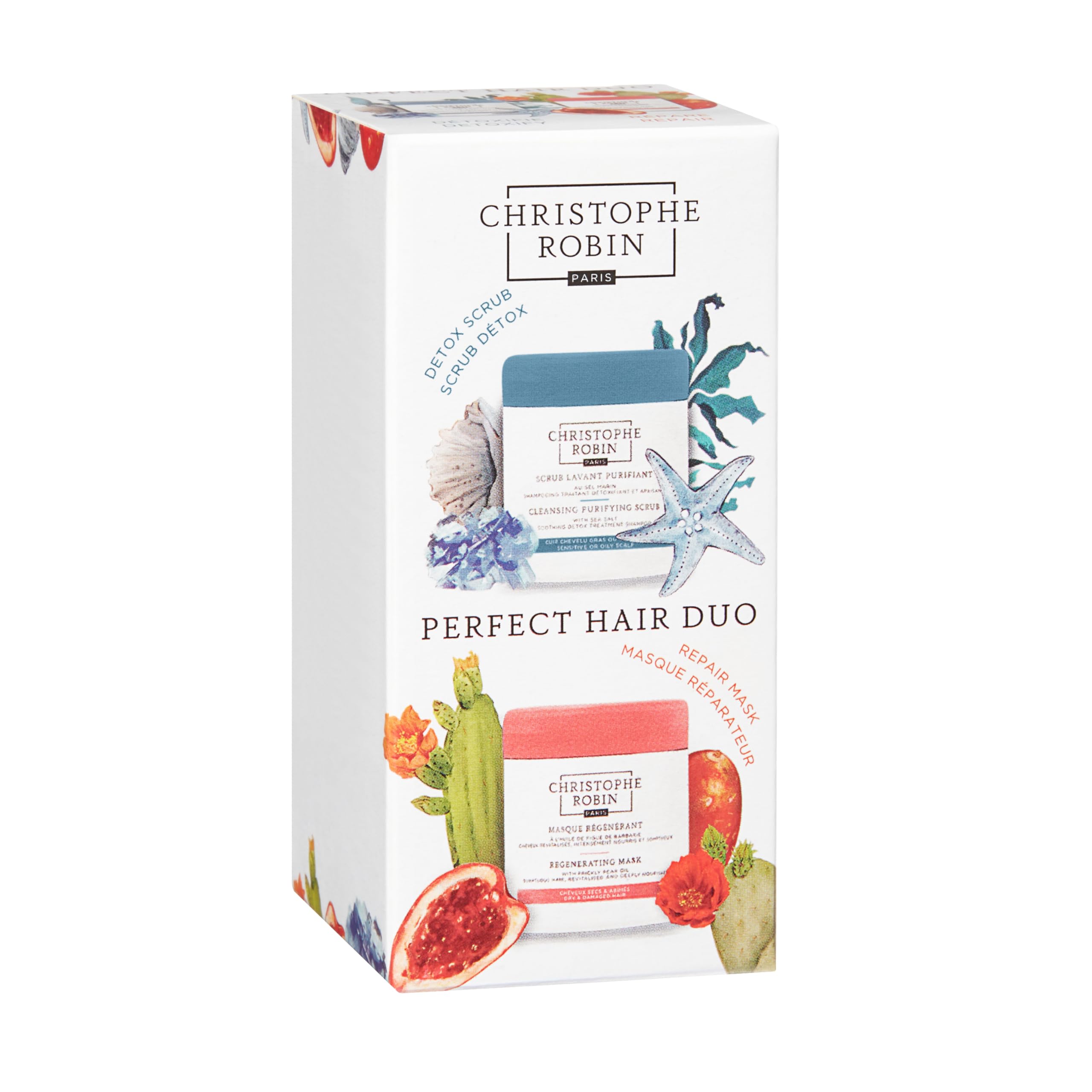 Christophe Robin Great Hair Duo Gift Set for Scalp Detox and Shine