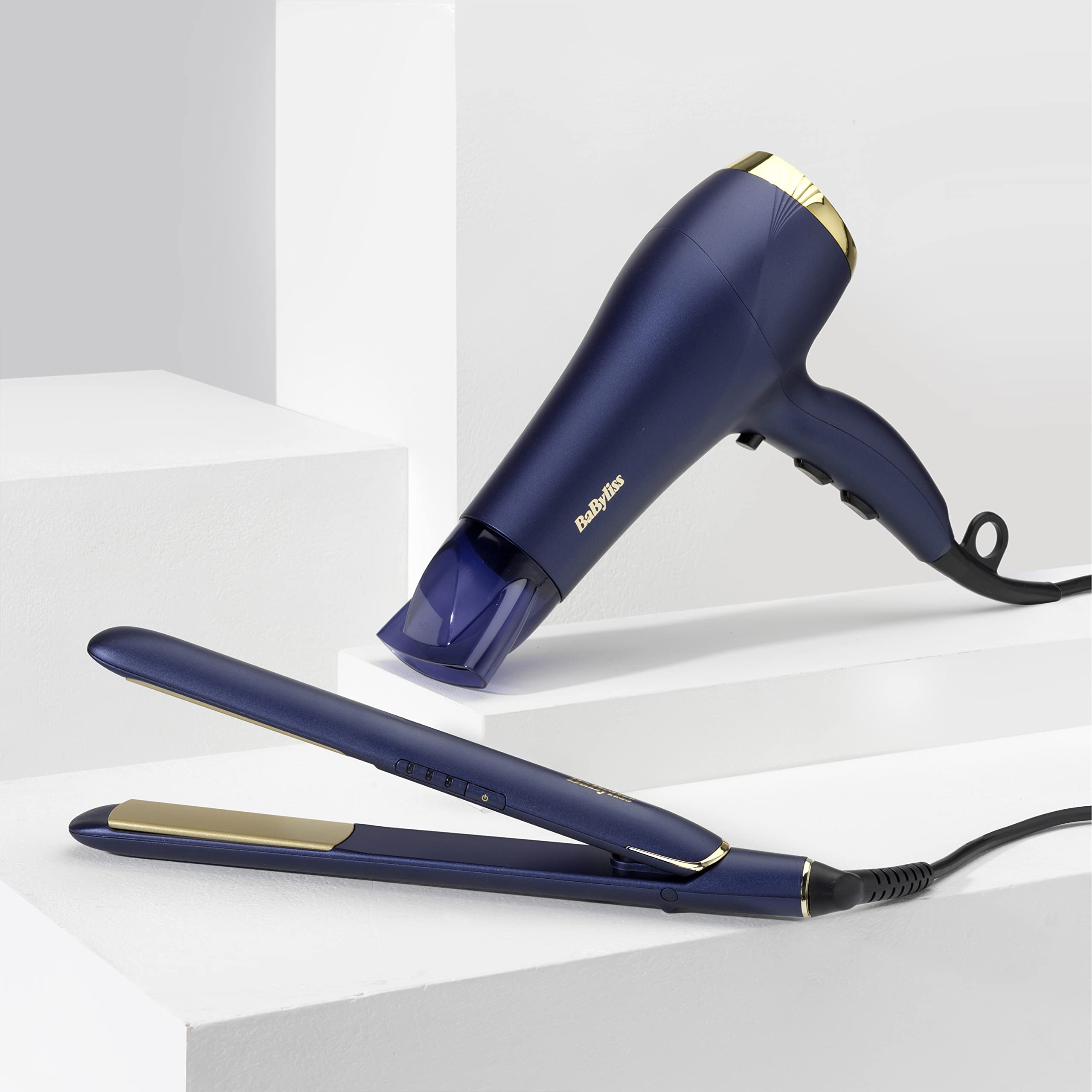 BaByliss Midnight Luxe Haartrockner – Leistungsstarker 2300-W-Haartrockner mit Ionen-Technologie gegen Frizz, schnelltrocknend, professionell und leicht, 3 Heiz- und 2 Gebläsestufen, 5781U 7