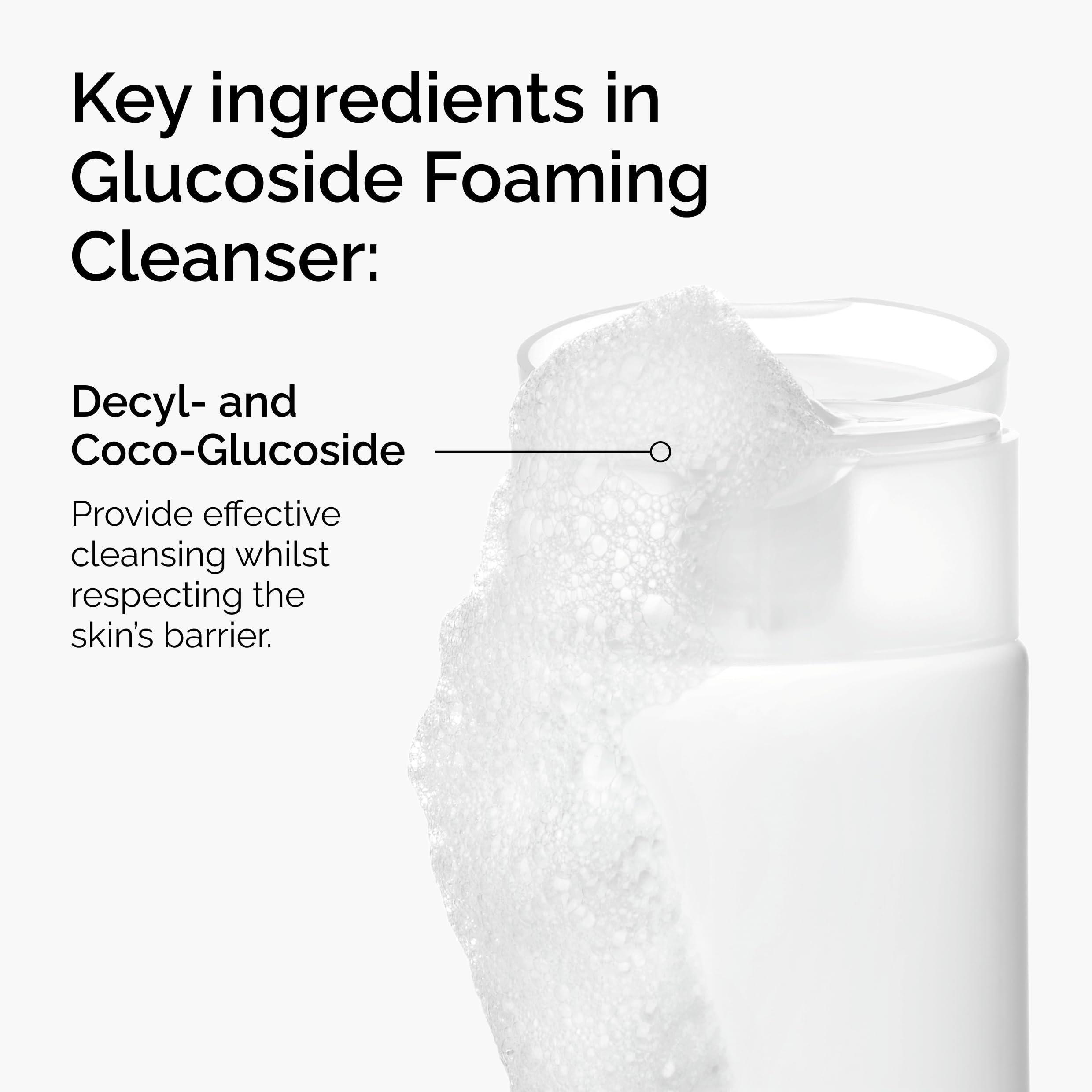 The Ordinary Glucoside Foaming Cleanser - Gentle Face Wash for All Skin Types