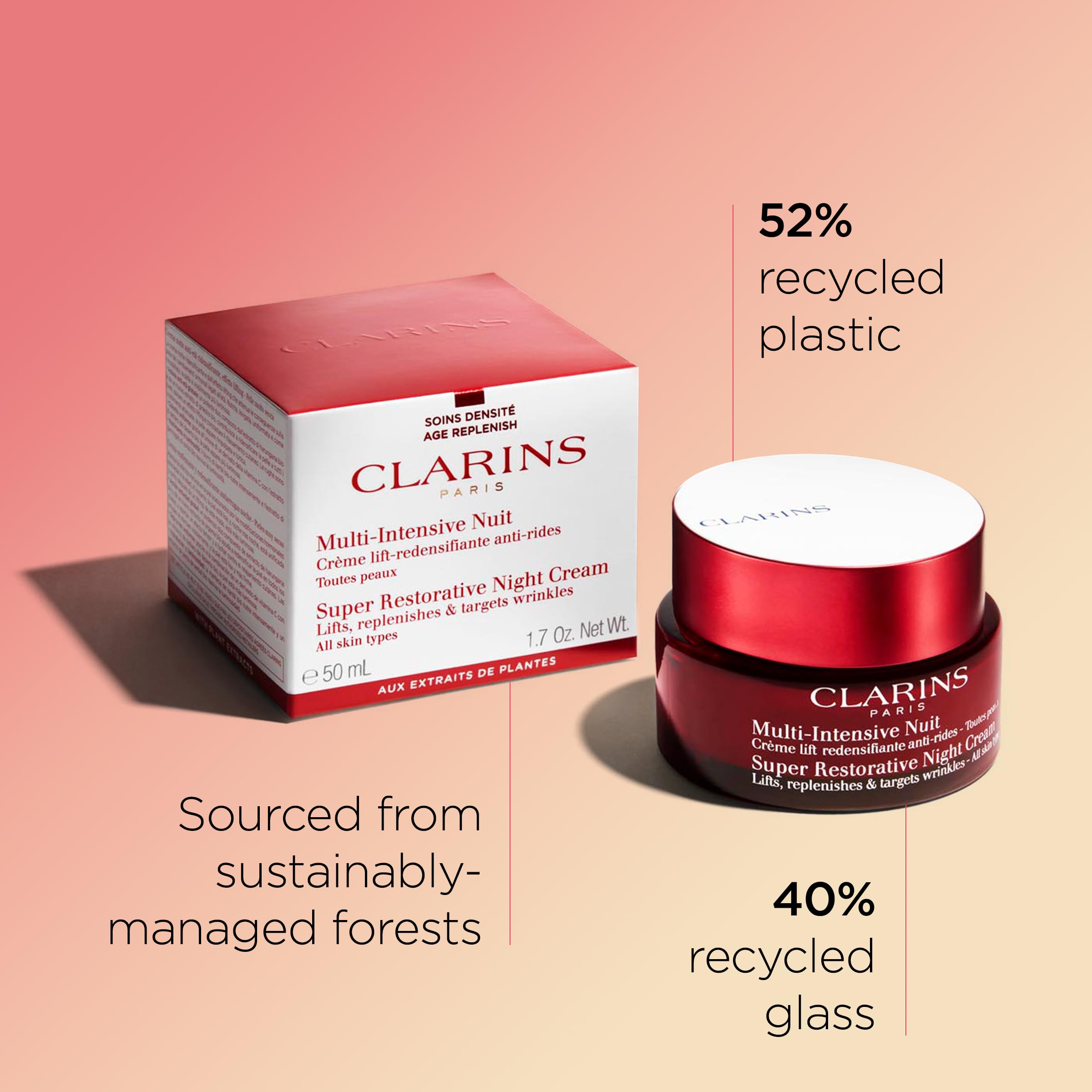 CLARINS Super Restorative Night Cream for All Skin Types, 50ml 8