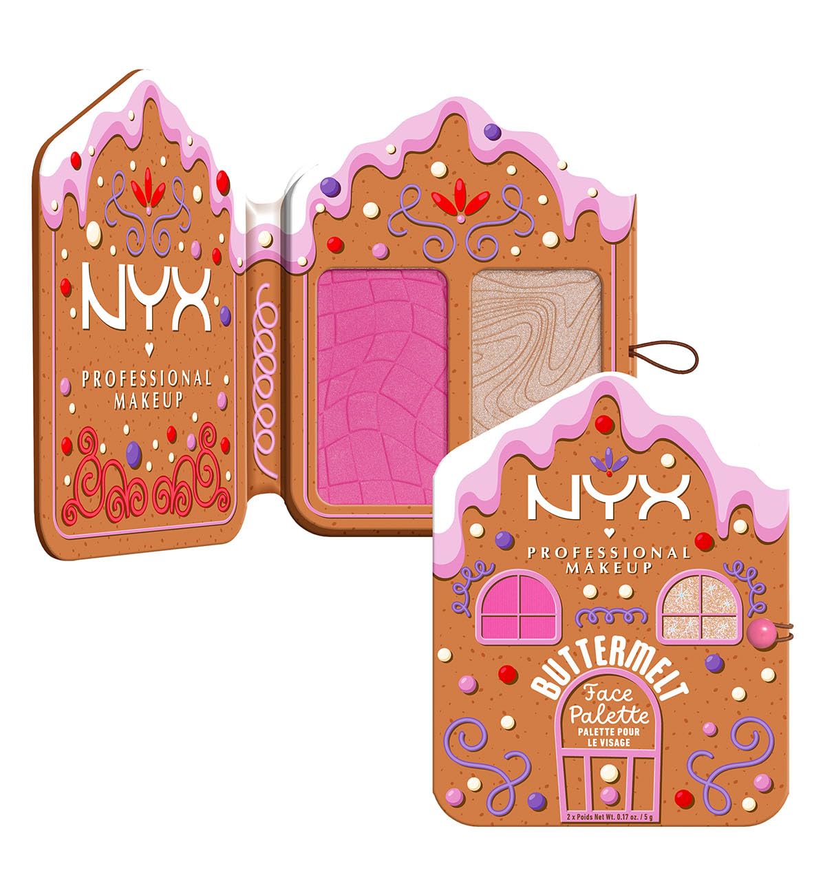 NYX Professional Makeup Buttermelt Face Palette Giftset - Blush & Highlighter Duo 4