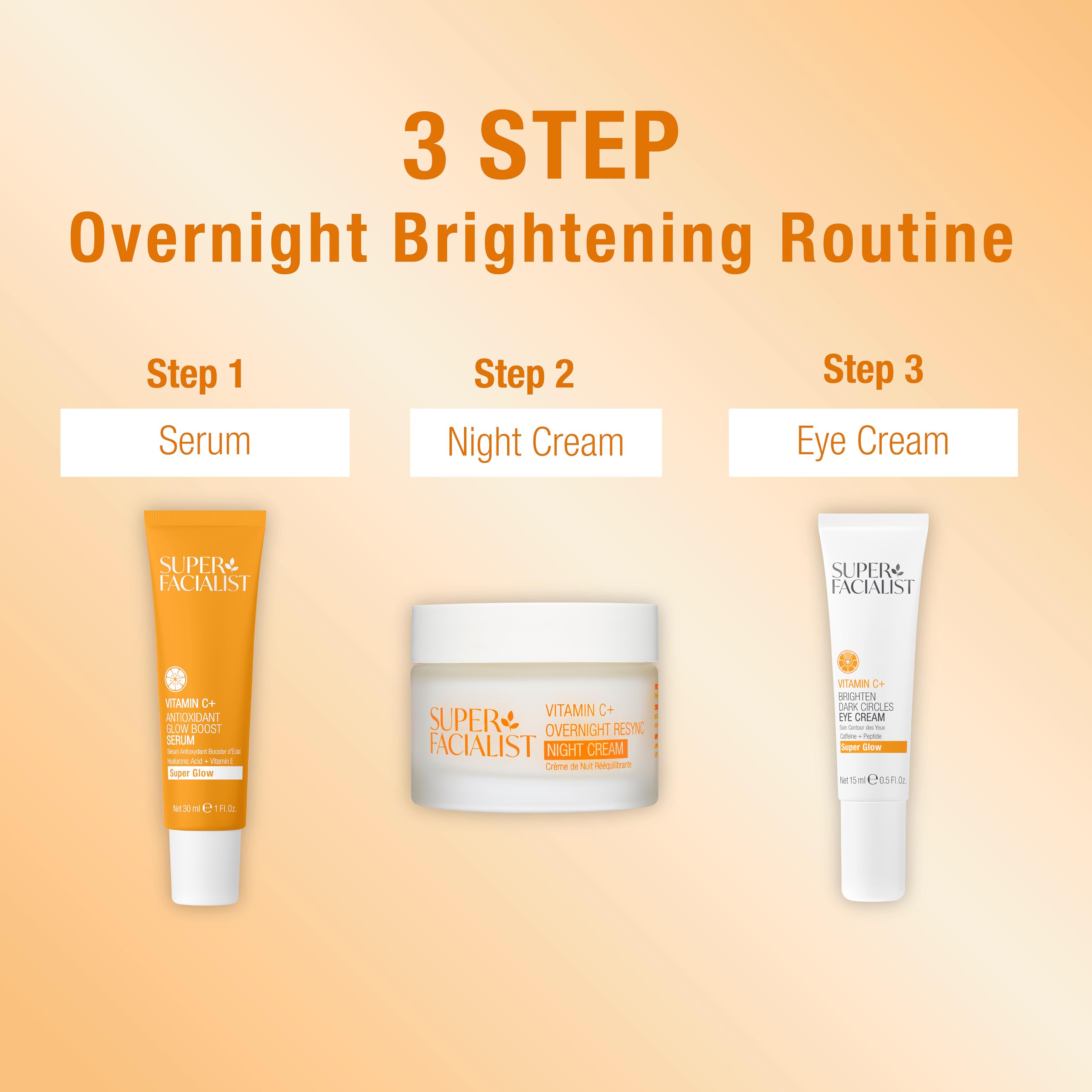 Super Facialist Vitamin C Overnight Resync Night Cream 50ml for Radiant Complexion 6