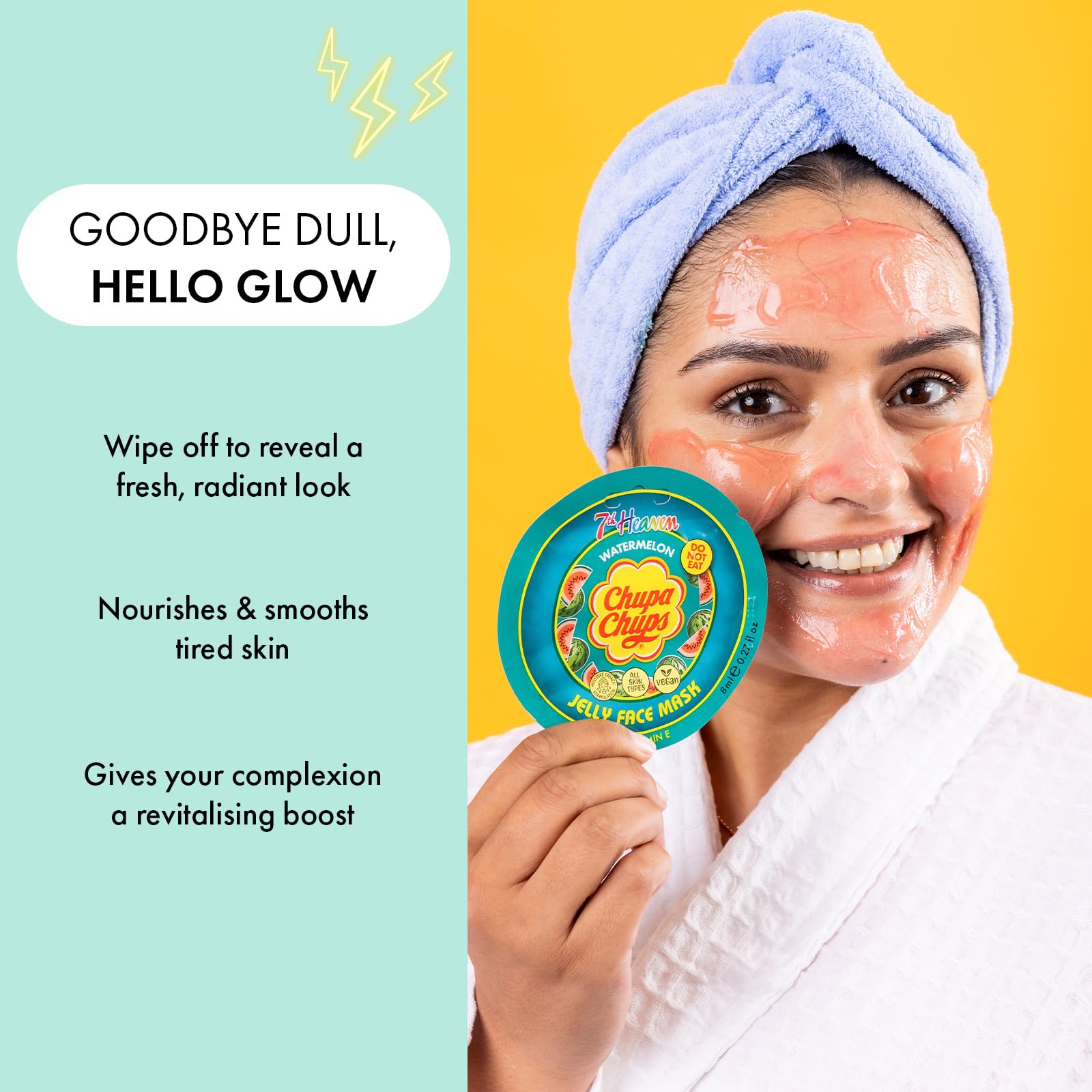 7th Heaven x Chupa Chups Watermelon Jelly Face Mask with Vitamin E - Vegan Skincare 3