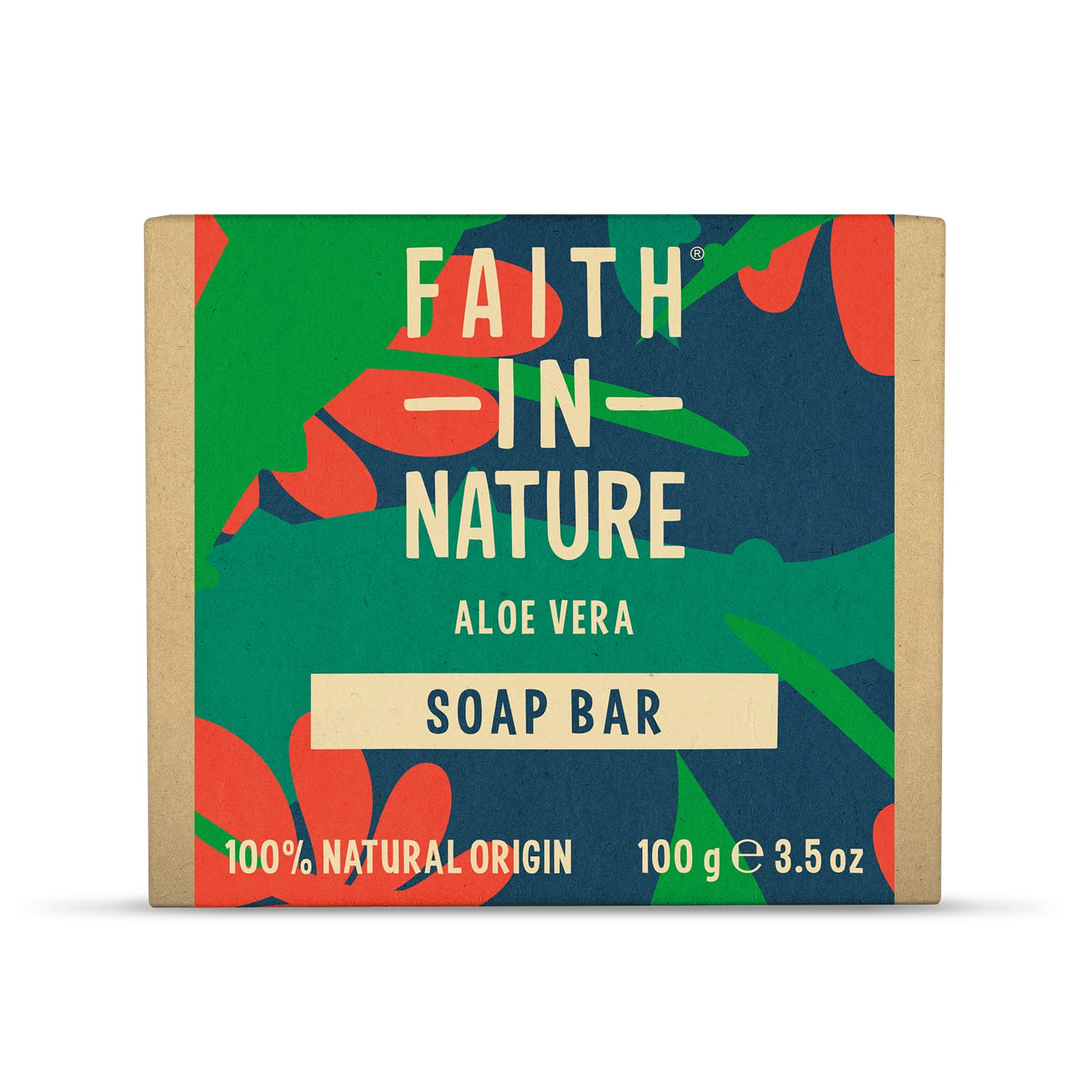 Faith In Nature Handmade Organic Aloe Vera Soap Bar with Ylang Ylang & Patchouli