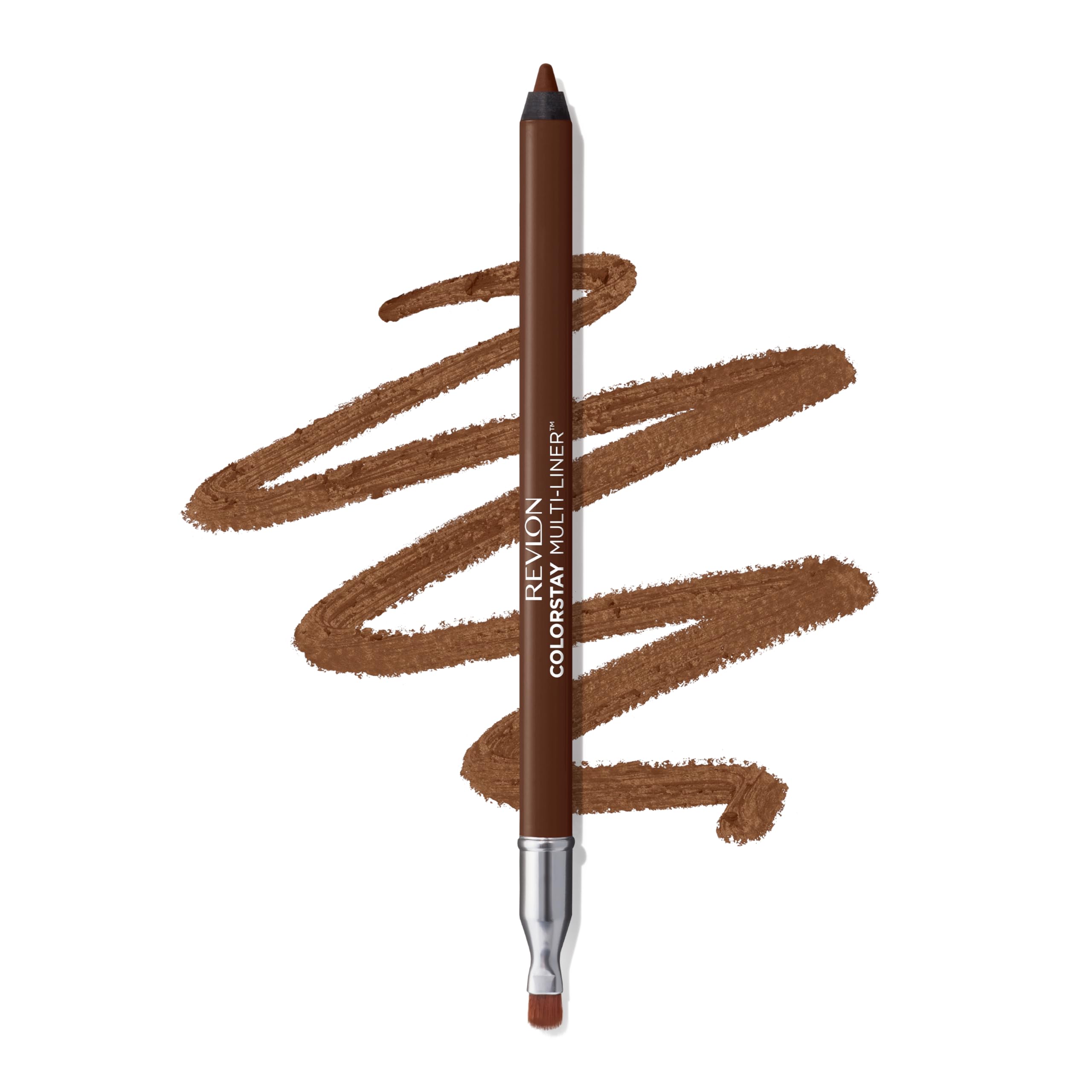 Revlon ColorStay Multi-Liner: Transfer-Proof Creamy Gel Pencil with Blending Brush for Lips, Eyes & Face
