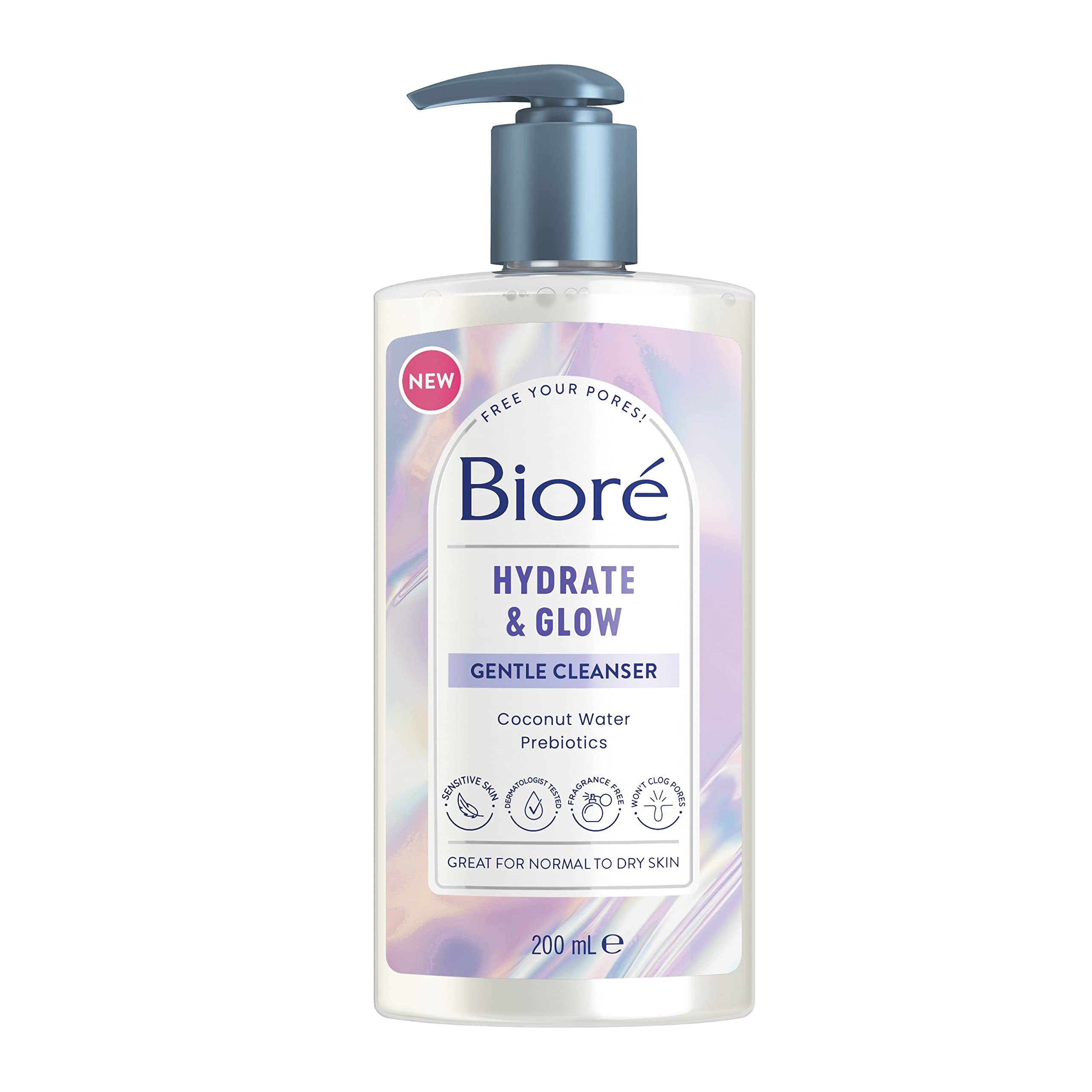 Bioré Hydrate and Glow Gentle Cleanser for Combination Skin