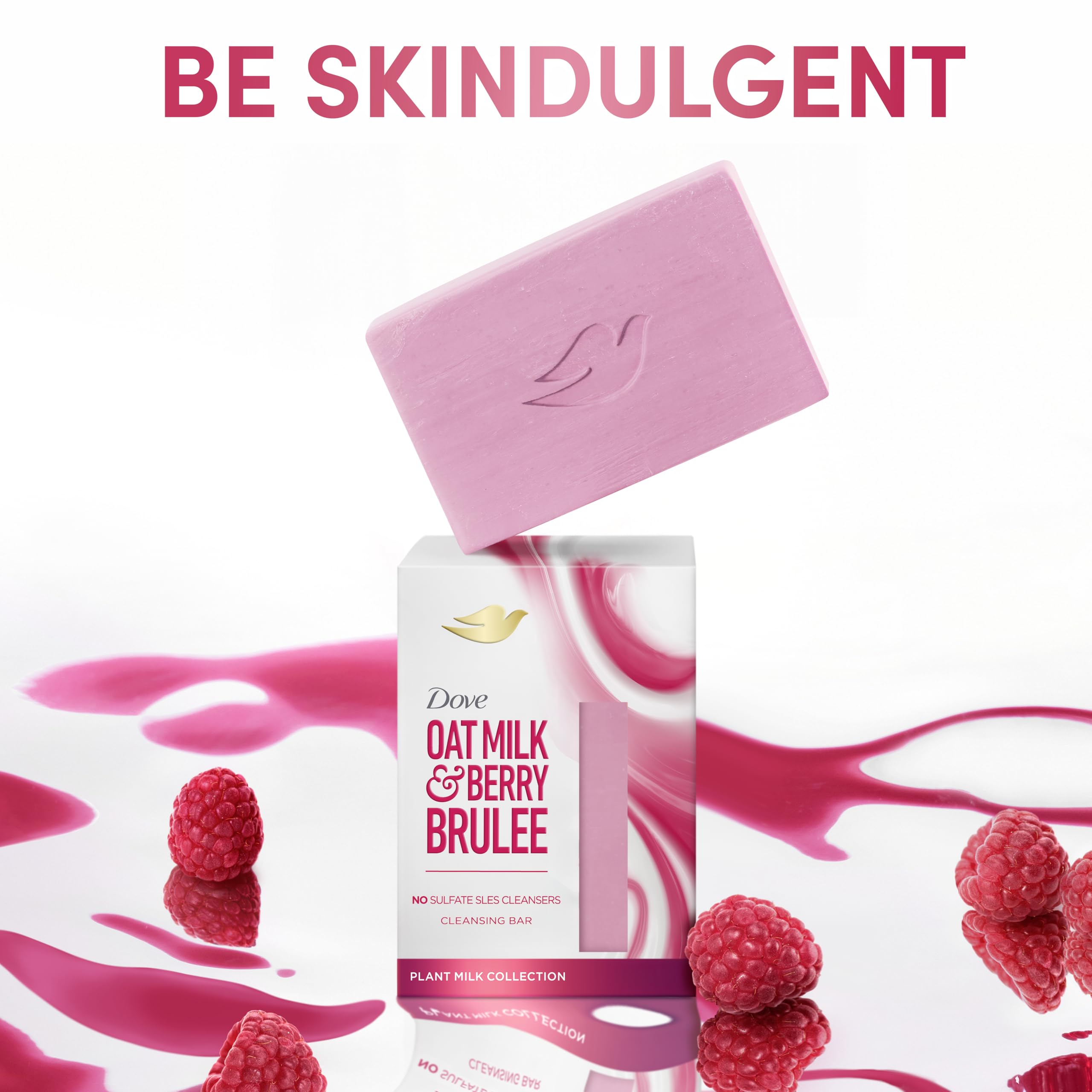 Dove Oat Milk & Berry Brulee Beauty Bar for Whole Body Nourishment 3