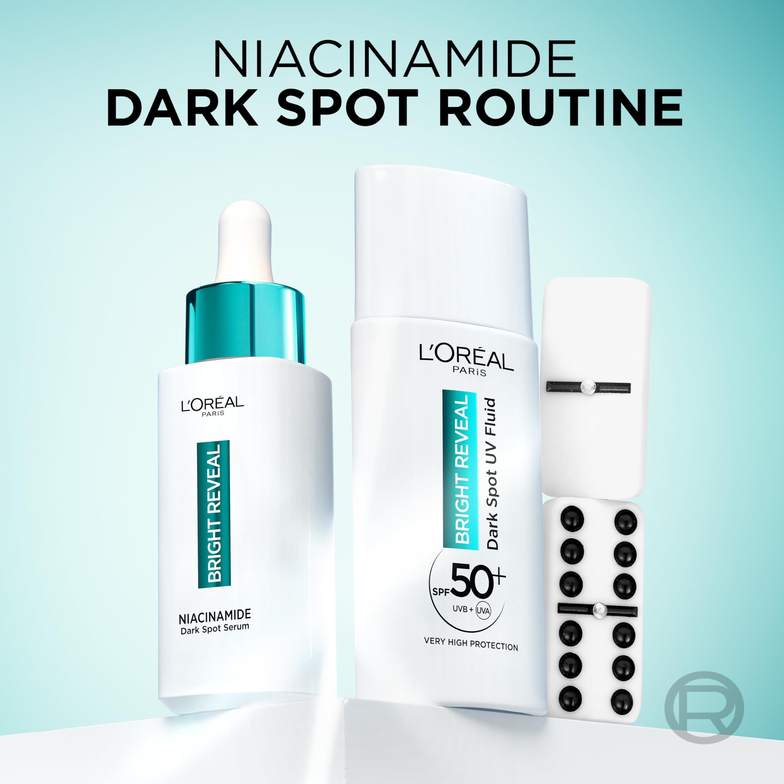 L'Oréal Paris Bright Reveal Niacinamide Dark Spot Serum & UV Fluid SPF 50+ Routine 4
