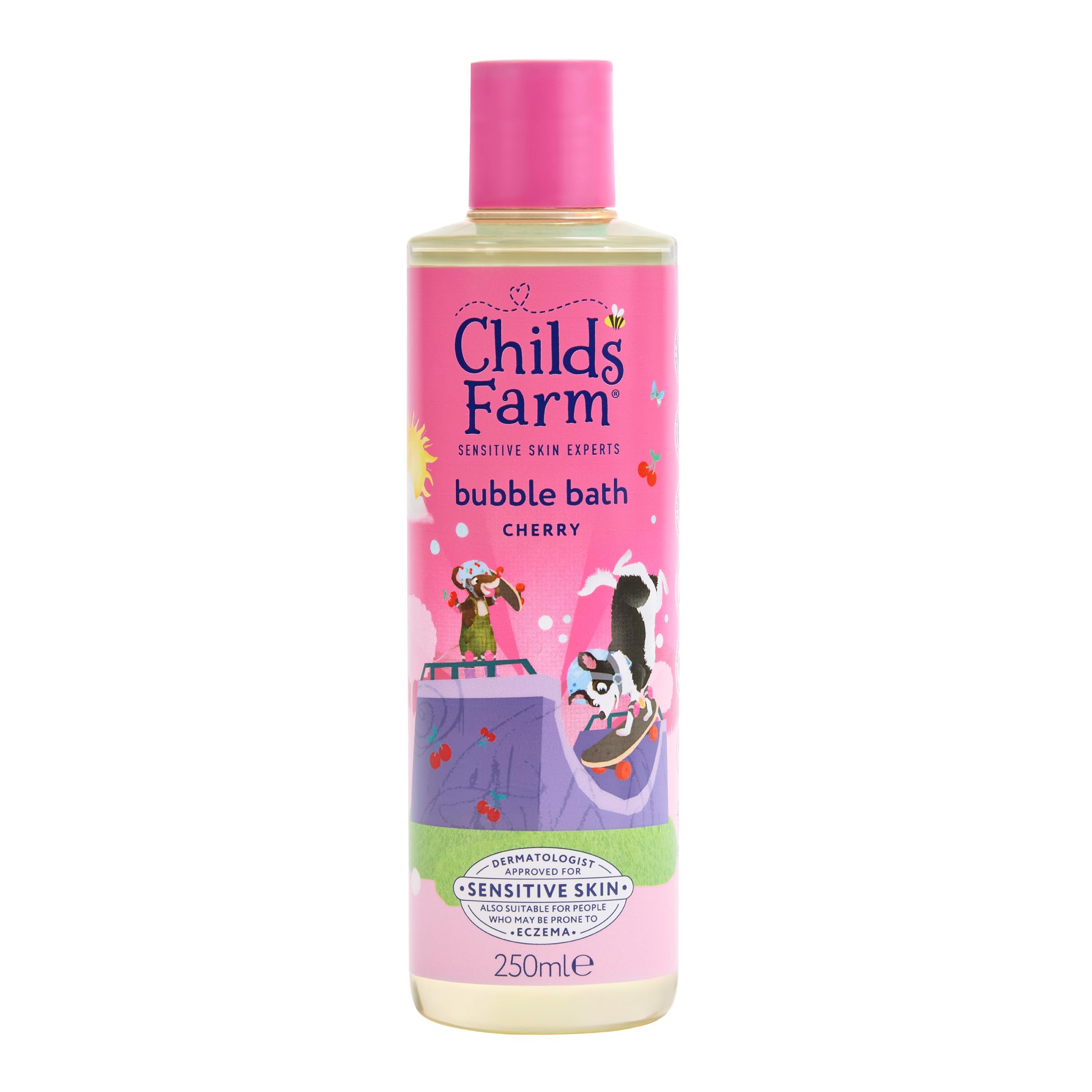 Childs Farm Kids Cherry Bubble Bath | Sulfate-Free & Kind to Sensitive Skin