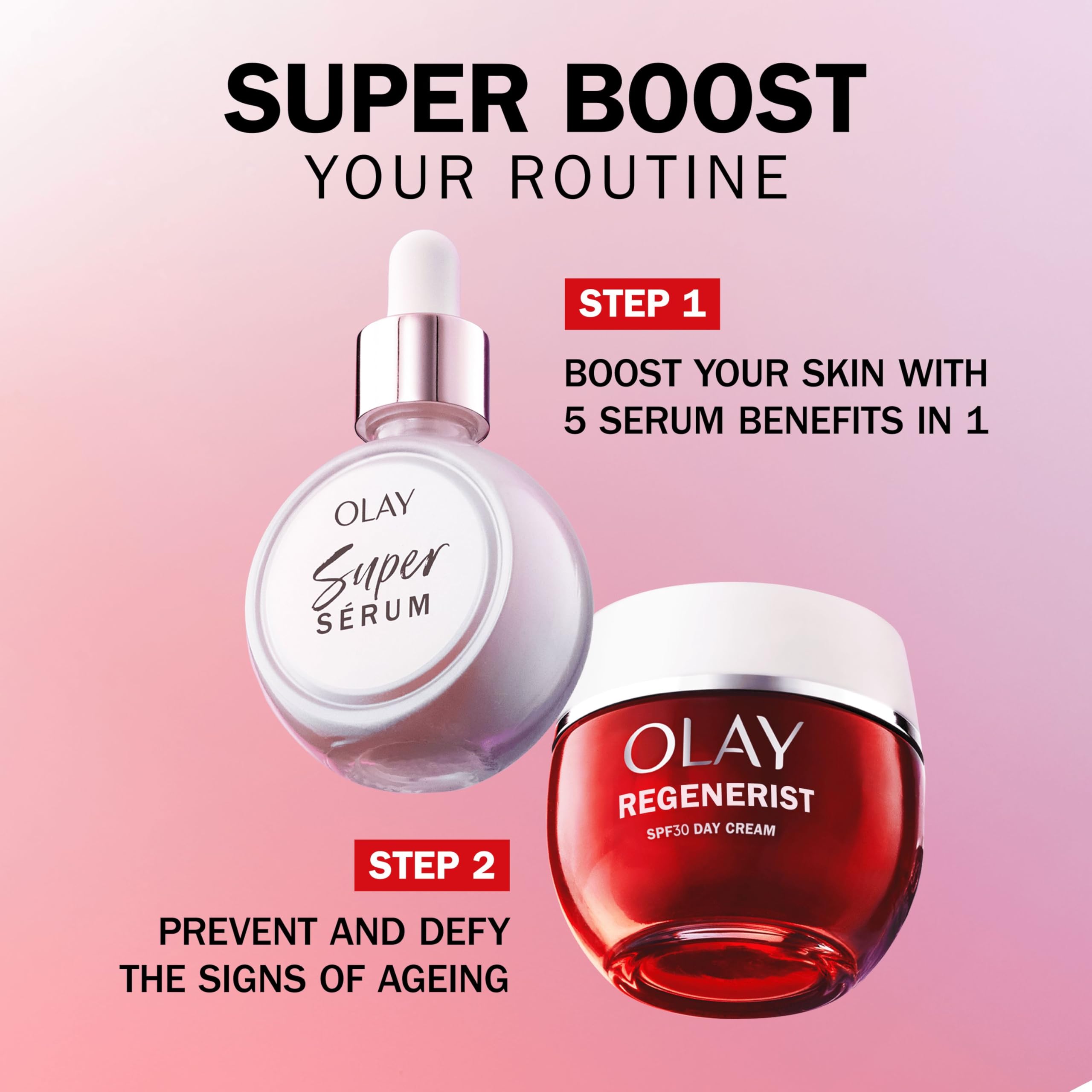 Olay Regenerist Day Face Cream SPF 30 Anti-Wrinkle Moisturiser with Niacinamide 9