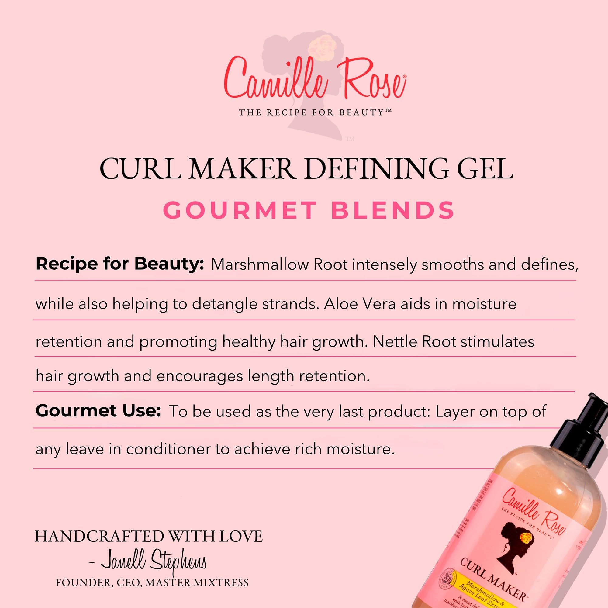 Camille Rose Moisture Milk Leave-In Conditioner & Curl Maker Defining Duo 5