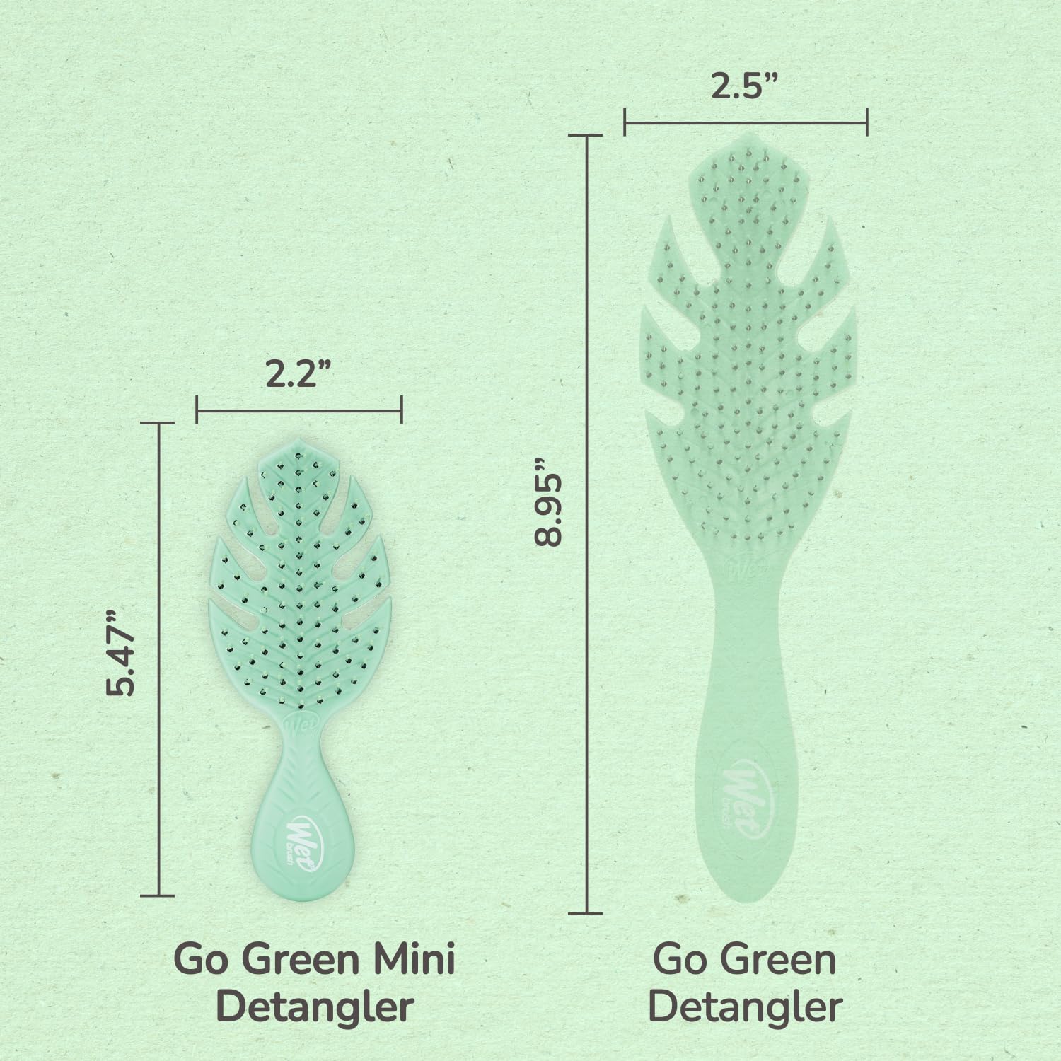 Wet Brush Go Green Mini Detangler Brush - Durable, Portable Hair Brush for All Hair Types 7