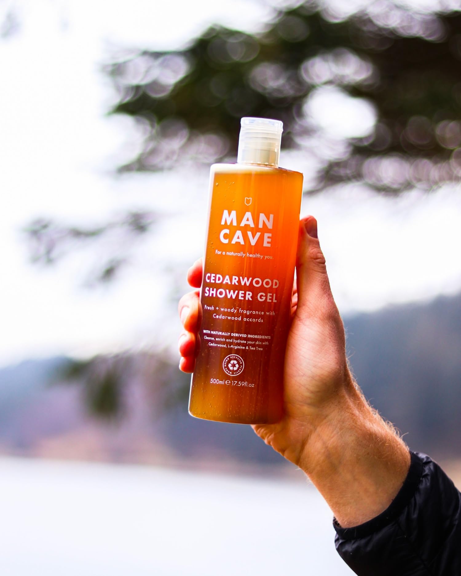 ManCave Cedarwood Shower Gel for Men - Deeply Cleansing & Vegan Friendly 3