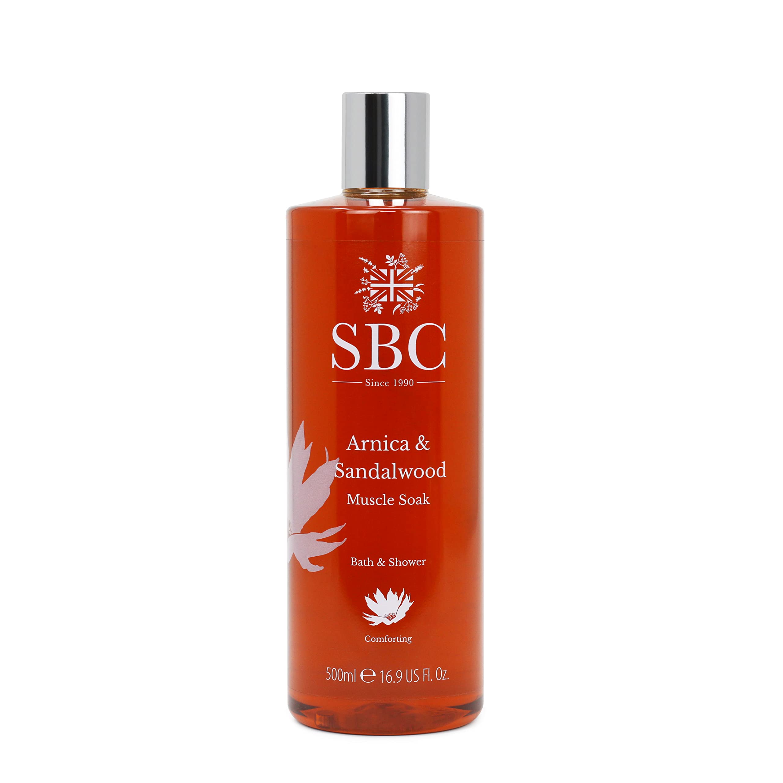 SBC Skincare Arnica & Sandalwood Muscle Soak - 500ml | Soothing Bubble Bath Gel
