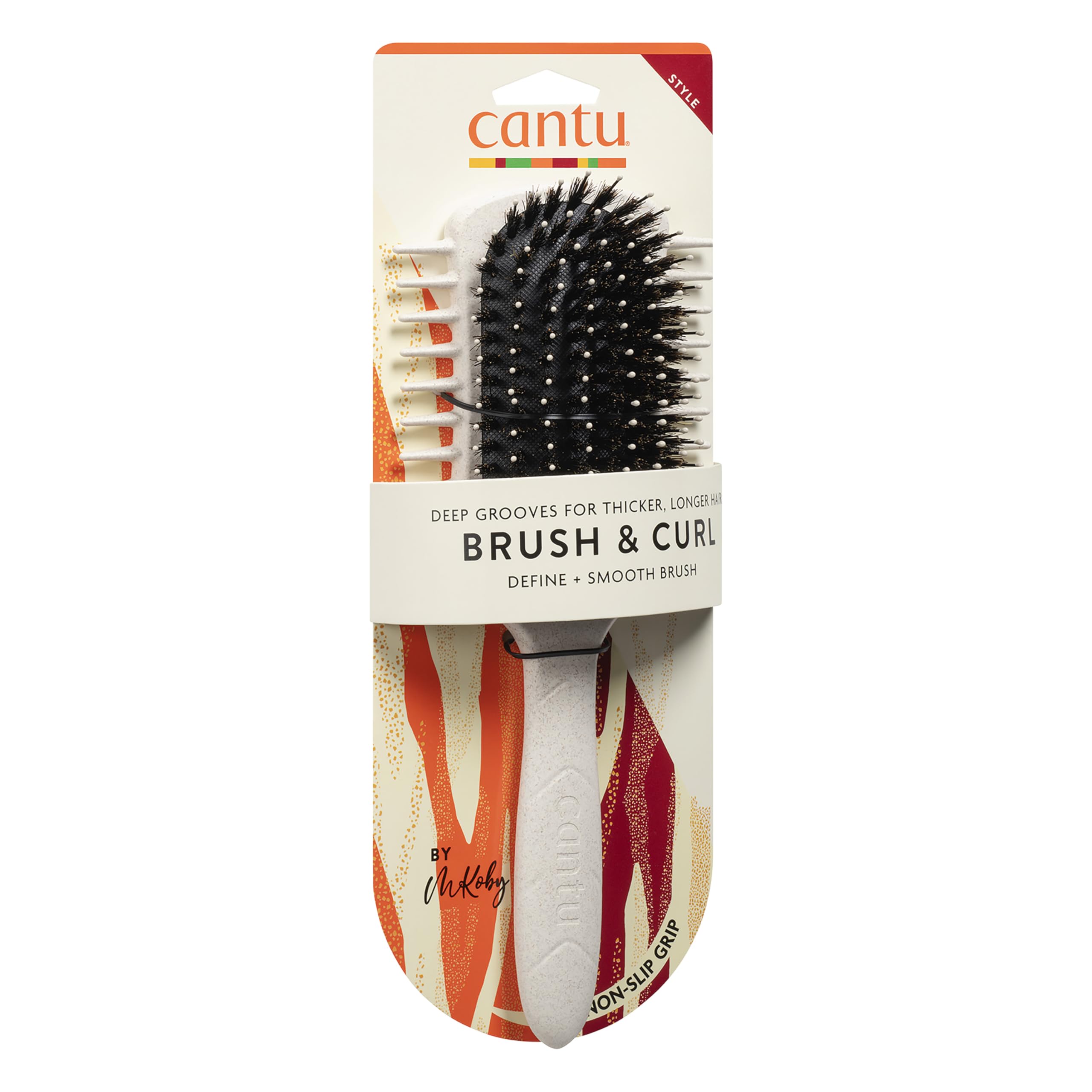 Cantu Curl Definer Brush with Natural Boar Bristles for Type 3 Curls & Type 2 Waves 5