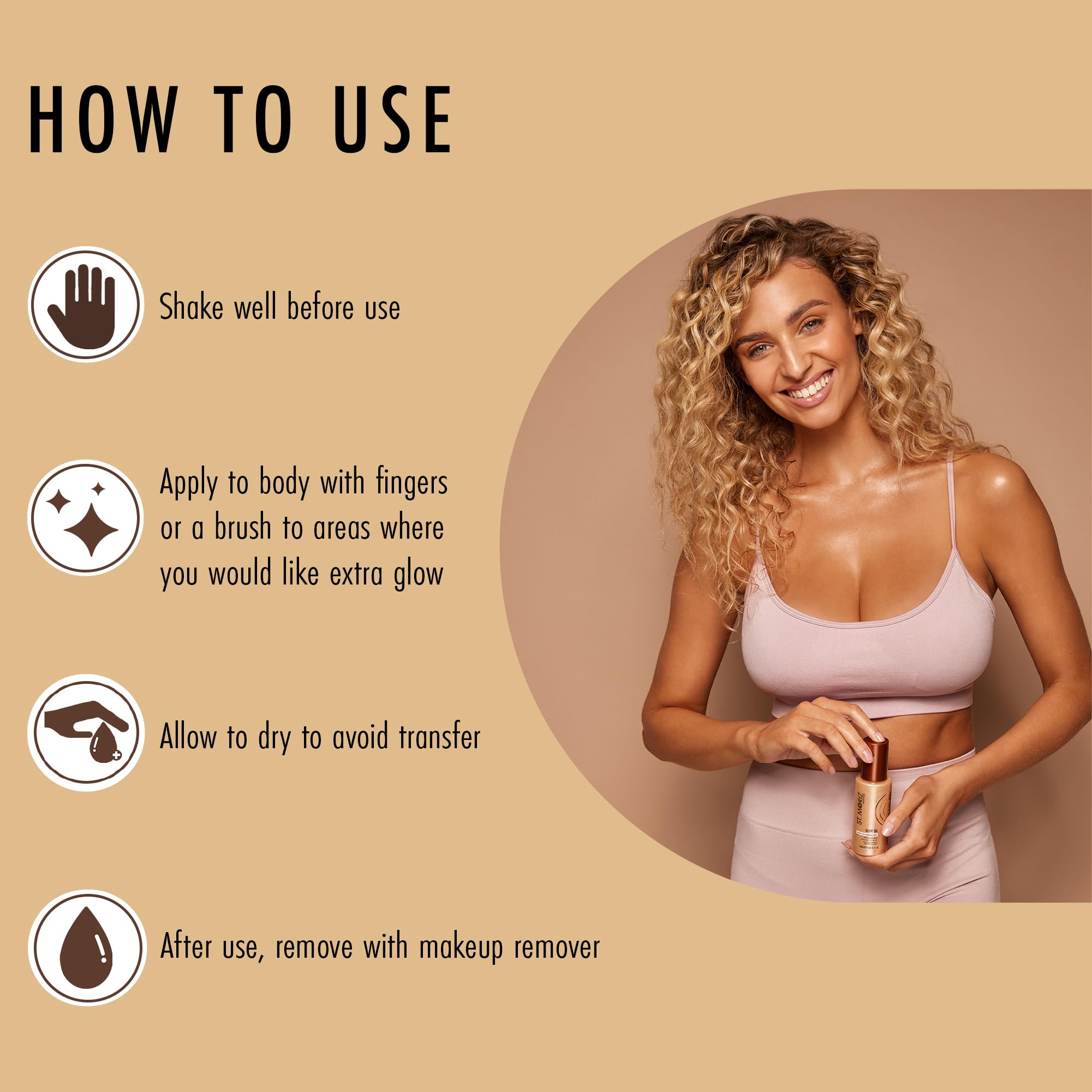 ST. MORIZ Advanced Glow Body Oil for Instant Radiance and Hydration 5