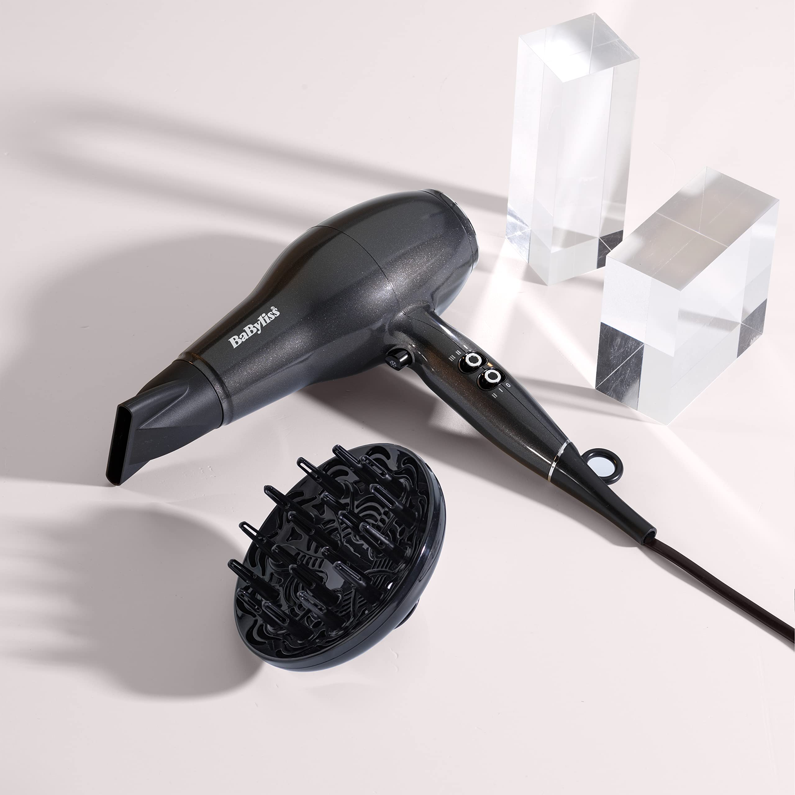 BaByliss Platinum Diamond Haartrockner &amp; Diffusor - Professioneller 2300W Haartrockner