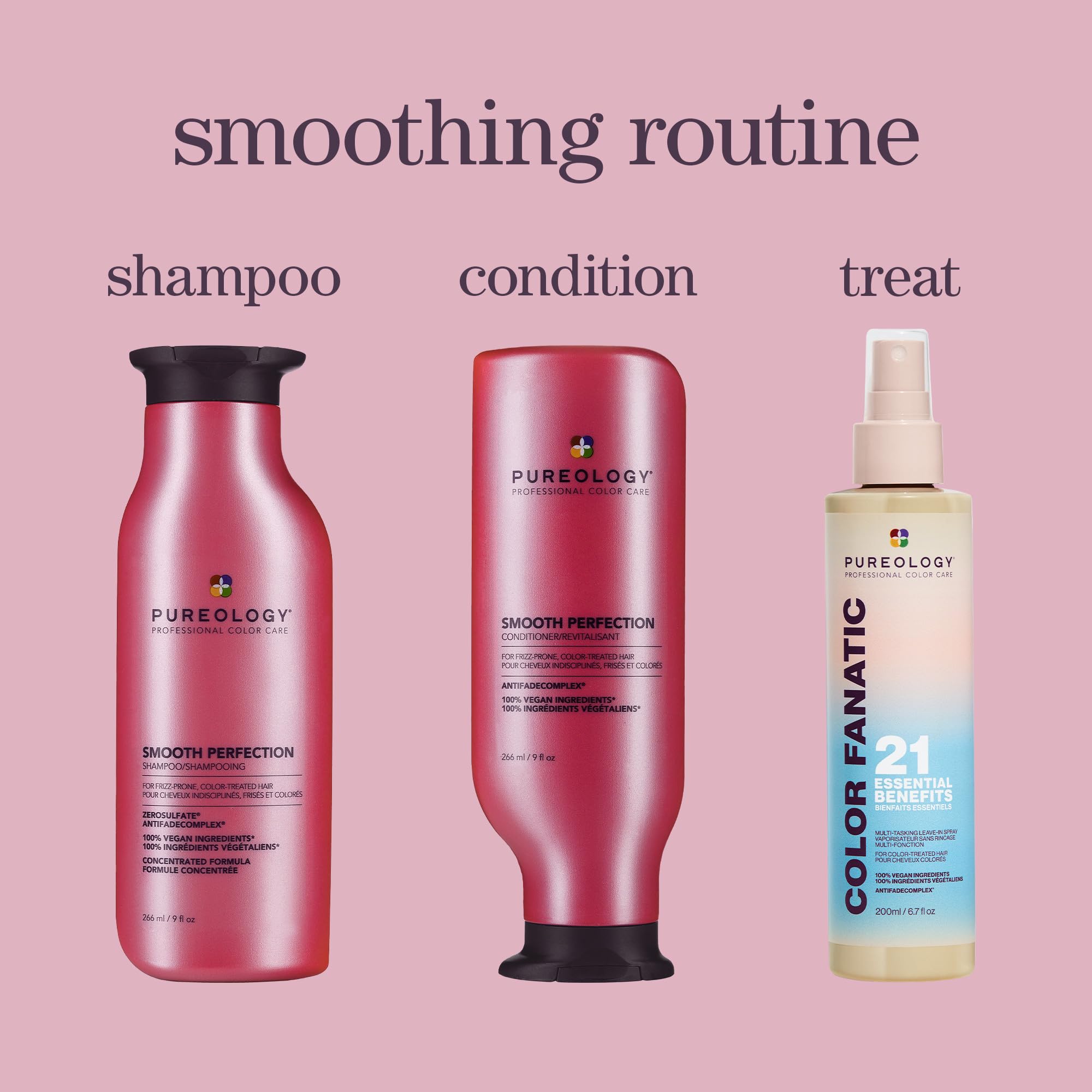 PUREOLOGY Smooth Perfection Smoothing Conditioner for Frizz-Prone, Color-Treated Hair 7