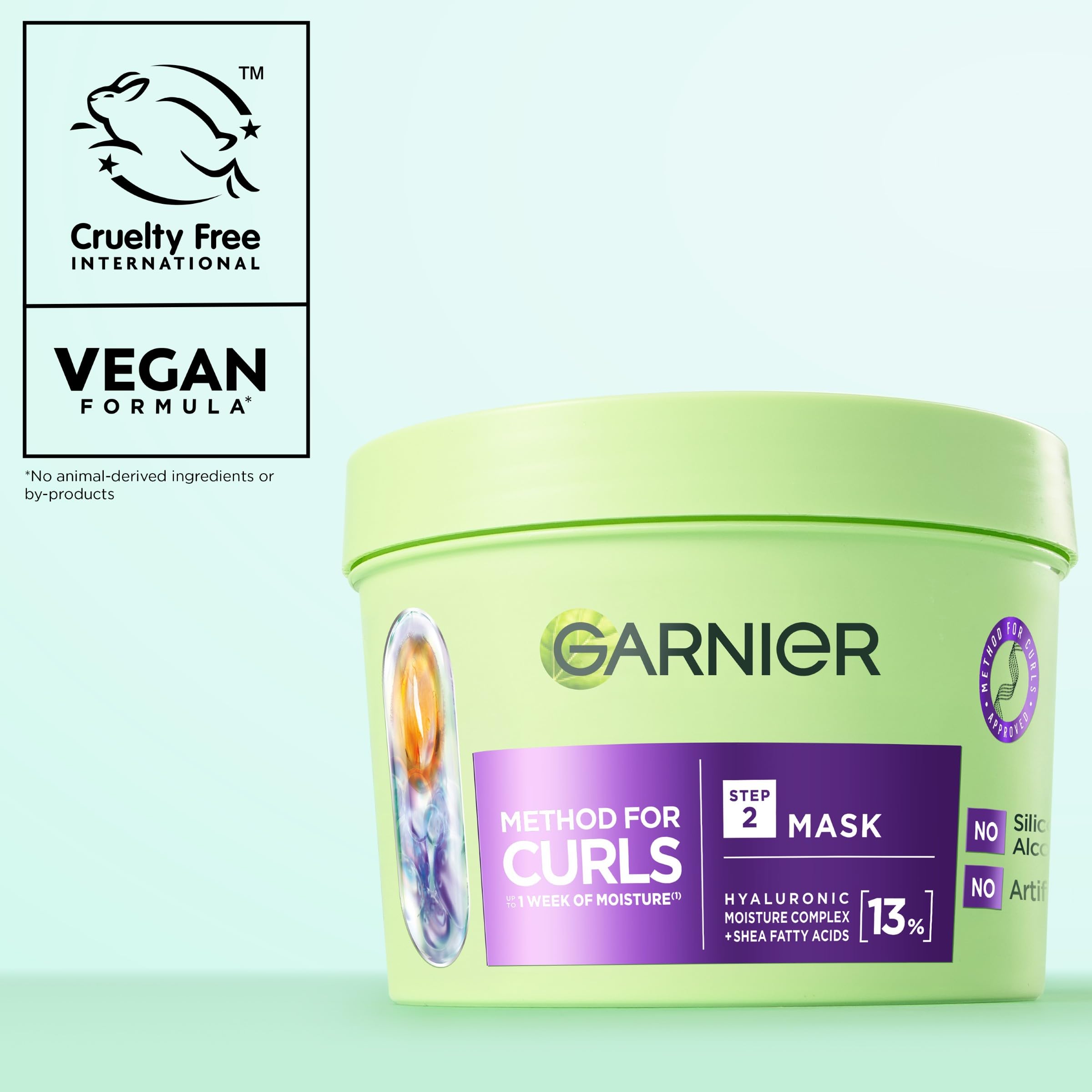 Garnier Method for Curls Haarmaske, spendet Locken bis zu 7 Tage lang Feuchtigkeit, D 6