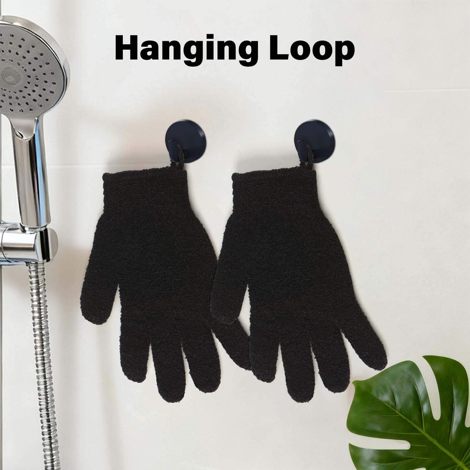 Lafefe Bamboo Exfoliating Shower Gloves for Deep Body Cleansing and Circulation Boost 6