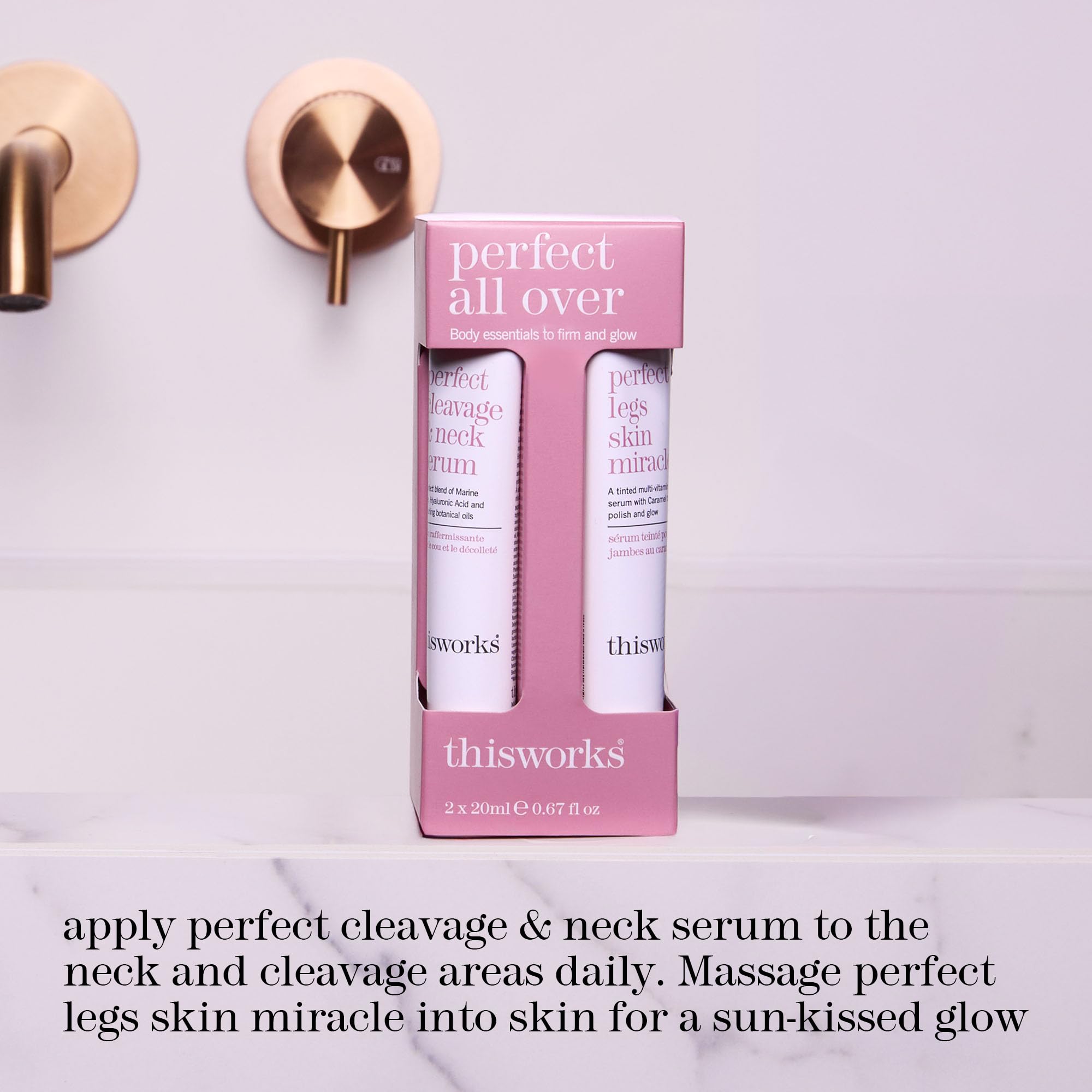 This Works Perfect All Over Kit: Cleavage & Neck Serum and Legs Skin Miracle 7