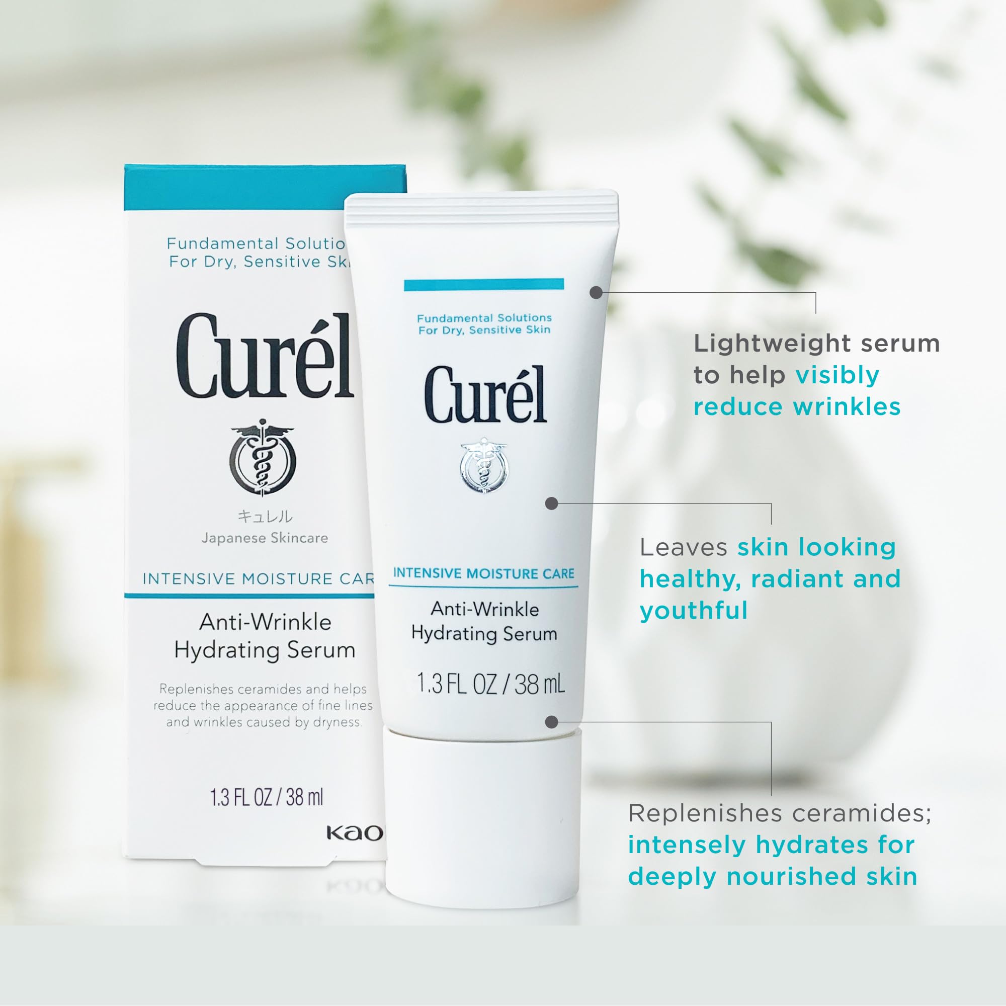 Curél Anti-Wrinkle Hydrating Serum for Dry, Sensitive Skin 4