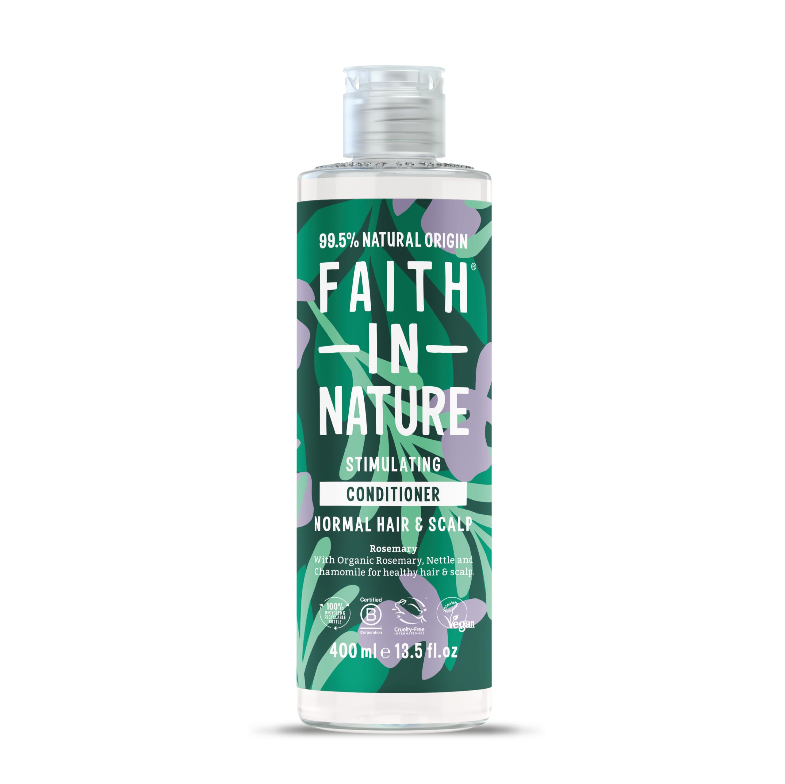 FAITH IN NATURE Rosemary Balancing Conditioner for Normal to Oily Hair, Vegan & Cruelty Free, 400 ml