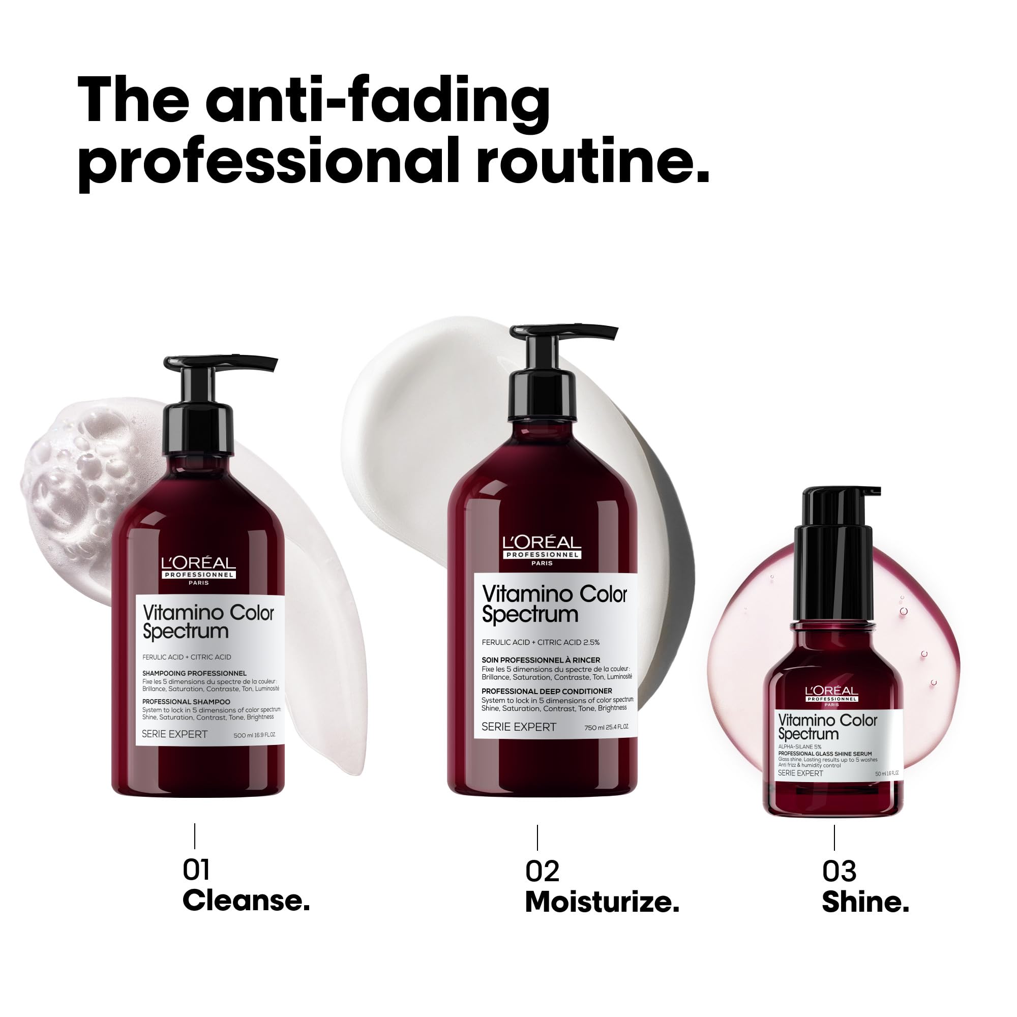 L'Oréal Professionnel Vitamino Color Spectrum Sulphate Free Shampoo for Coloured Hair, 500ml 9