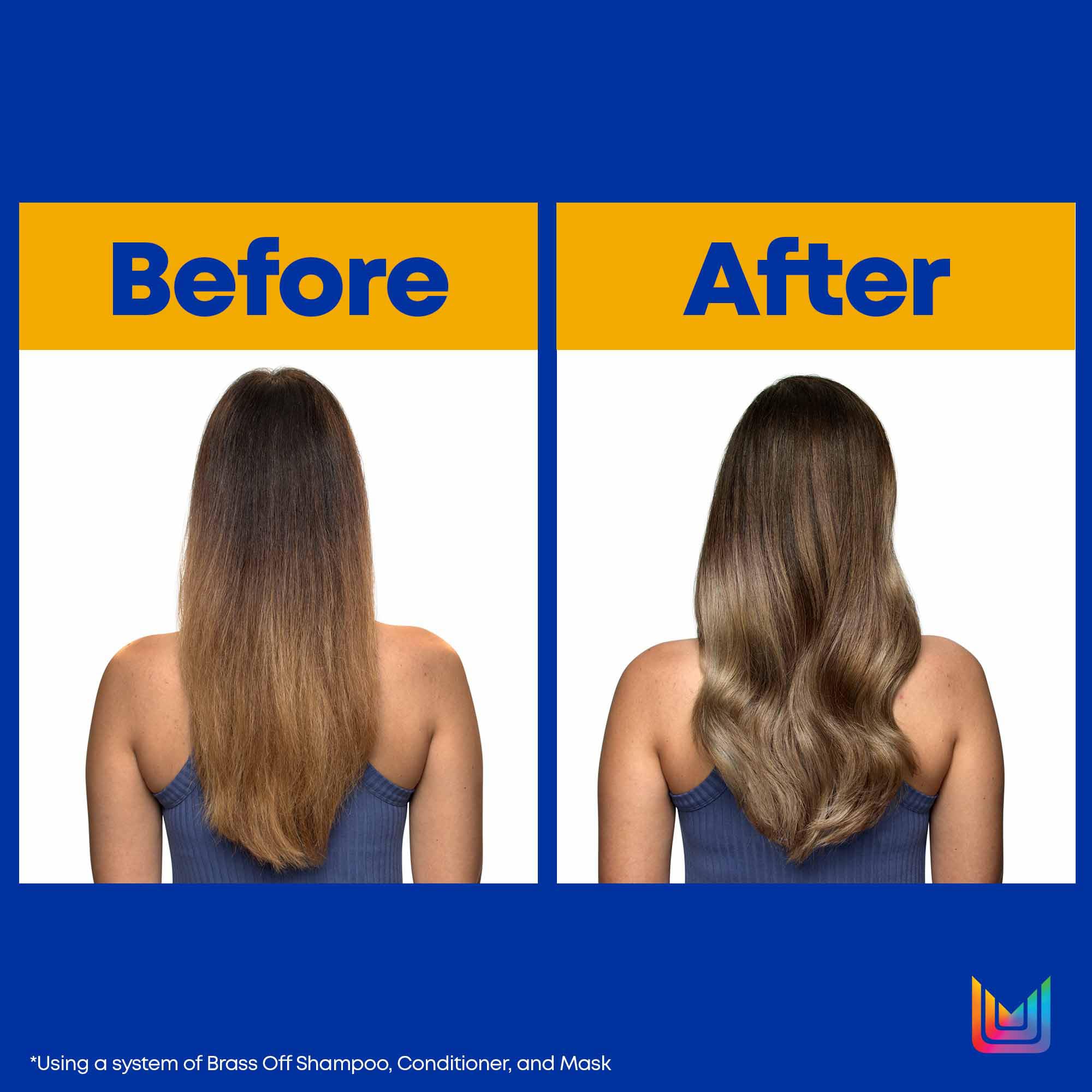 Matrix Brass Off Colour Protecting Blue Toning Conditioner, For Brightening B 4