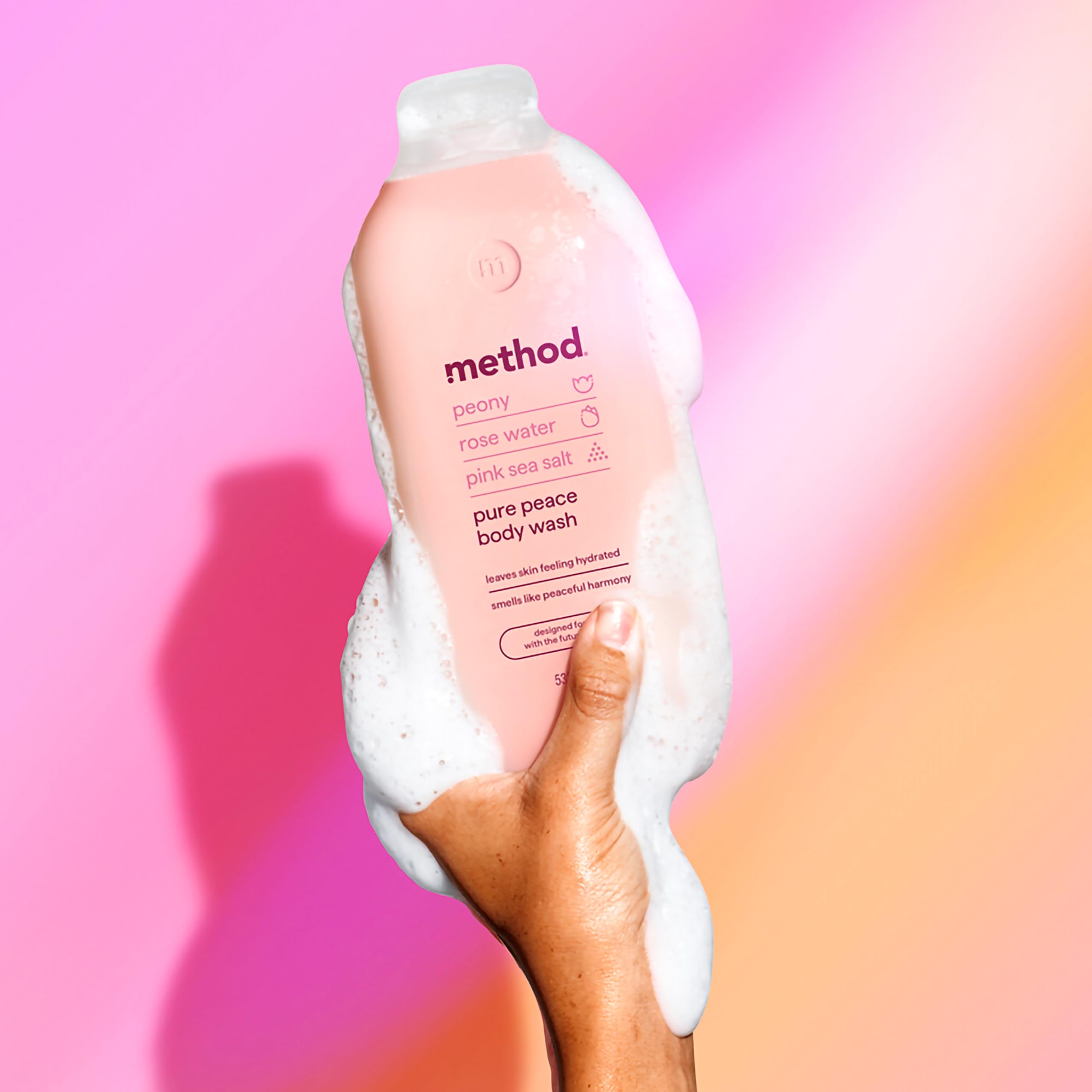 Method Body Wash, Pure Peace Shower Gel with Peony, Rose Water, and Pink Sea Salt 3