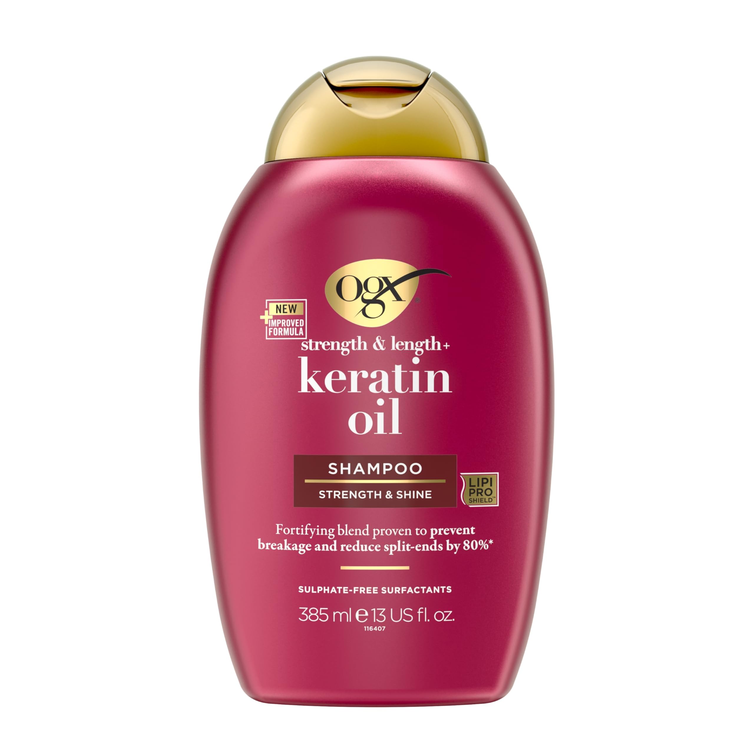 OGX Anti-Breakage Keratin Oil Shampoo for Stronger Hair, 385ml