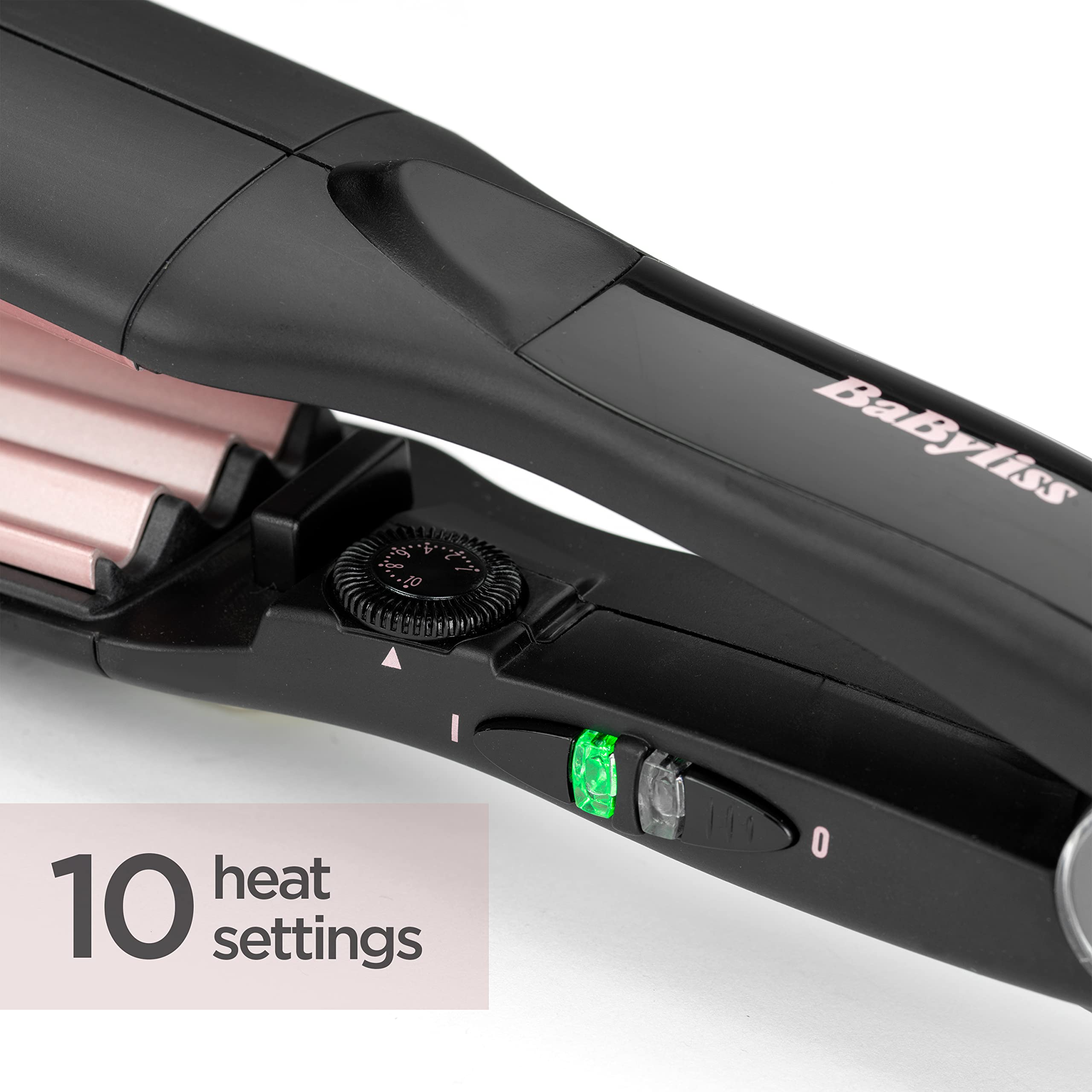 BaByliss Hair Crimper with Tourmaline Ceramic Coating and 10 Heat Settings 5