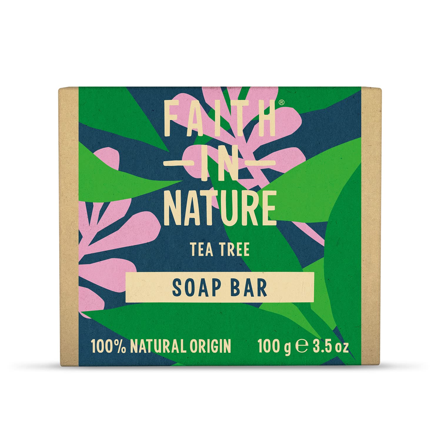 FAITH IN NATURE Natural Tea Tree Hand Soap Bar - Cleansing, Vegan & Cruelty-Free