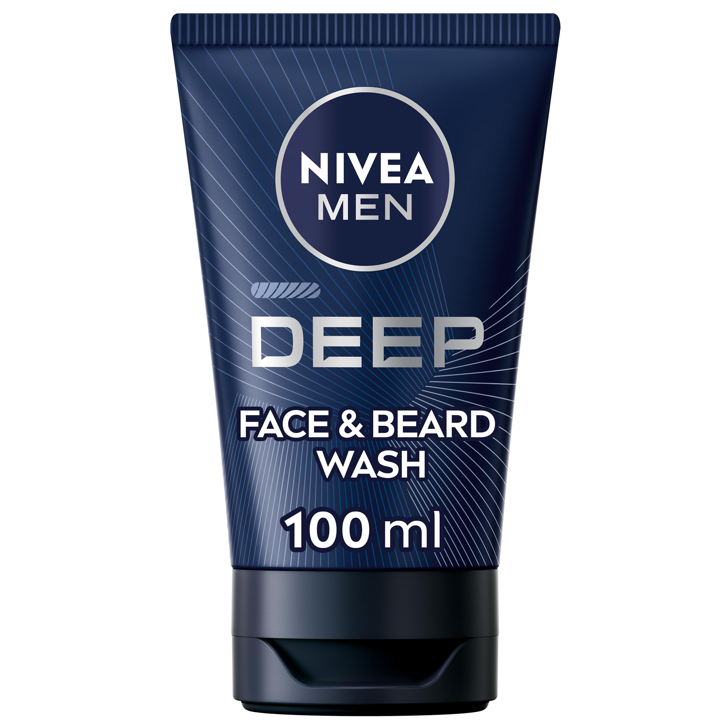 NIVEA MEN DEEP Black Charcoal Face Wash for Deep Cleansing and Stubble (75ml)