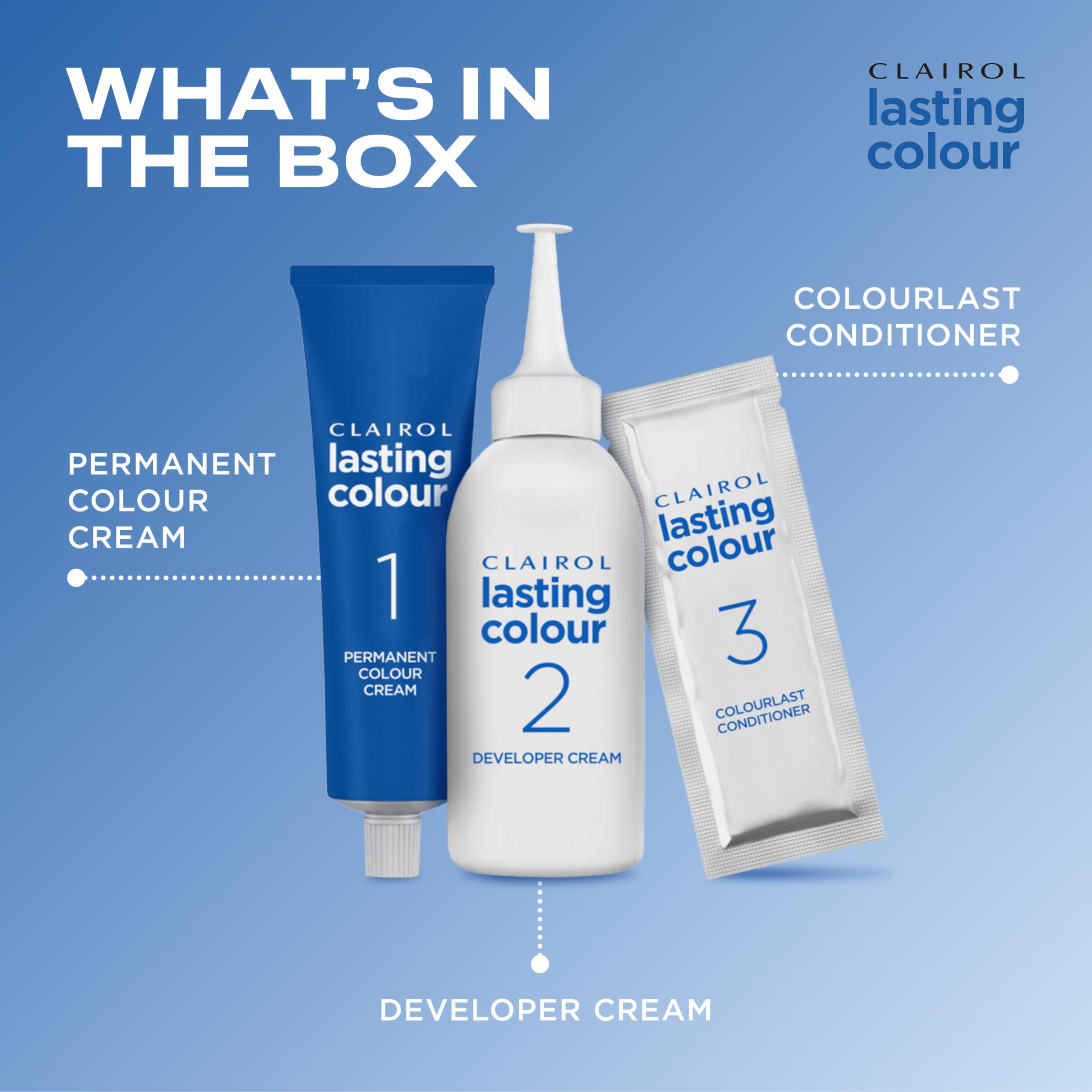 Clairol Permanente Haarfarbe | Ideale Grauabdeckung | Glänzendes und gepflegtes Haar | 2 Schwarz 8