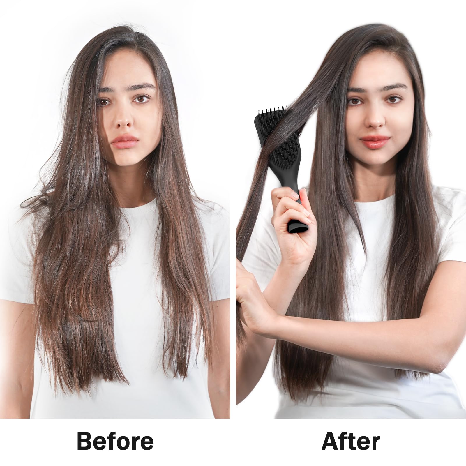 SHINLEA Ultimate Detangler Hair Brush for Wet/Dry Hair, Anti Breakage Tool 8