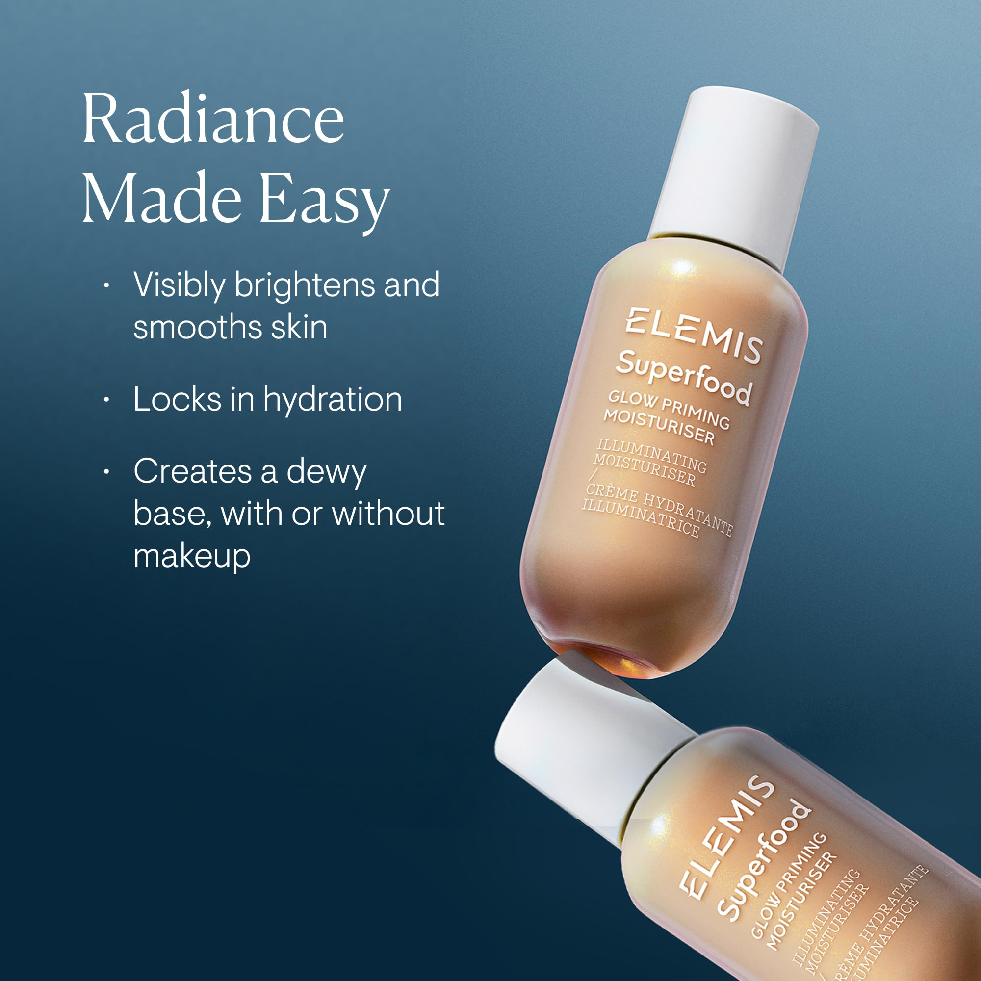 ELEMIS Superfood Glowy Primer 60ml – Hydrating and Brightening Face Primer