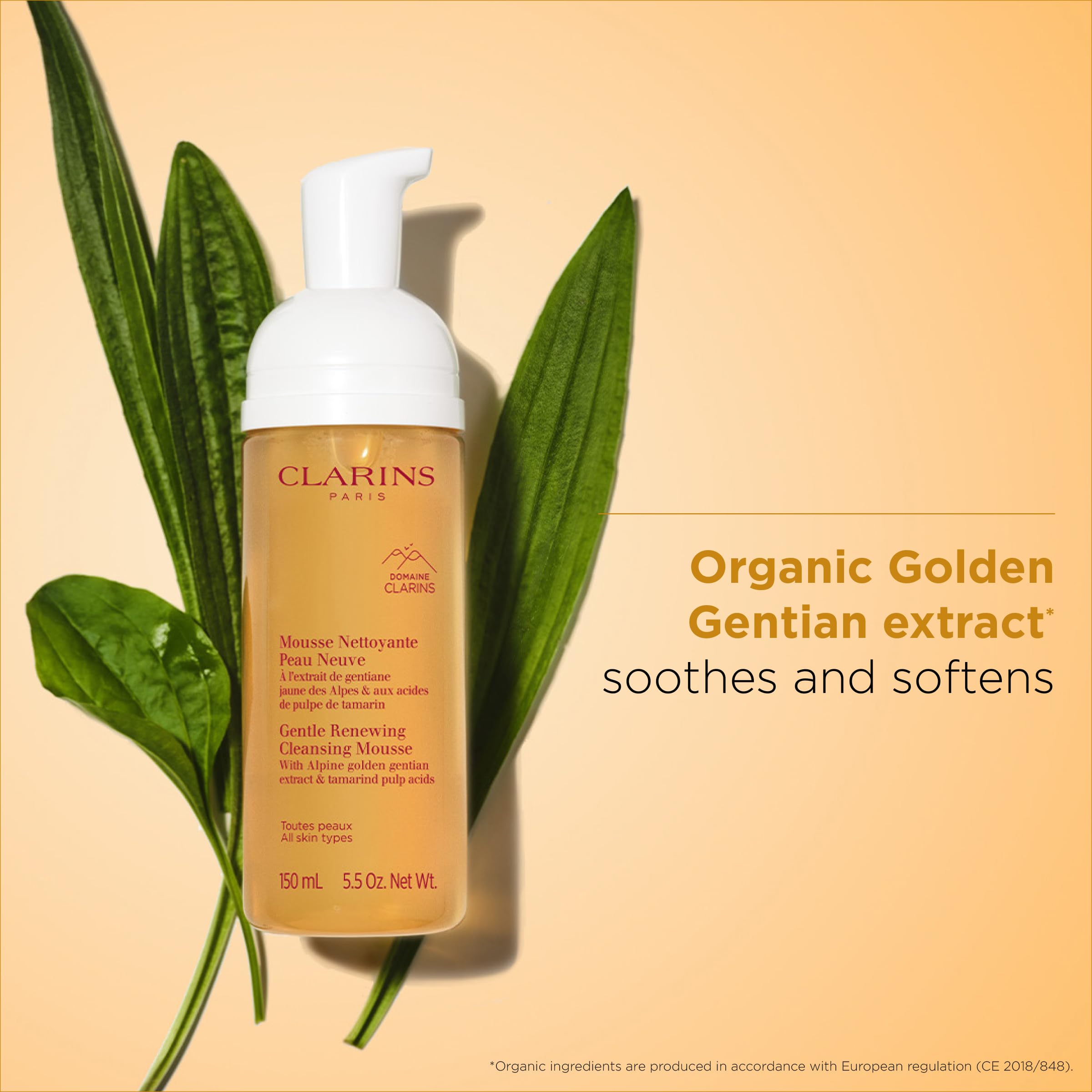 CLARINS Gentle Renewing Cleansing Mousse 150ml 3