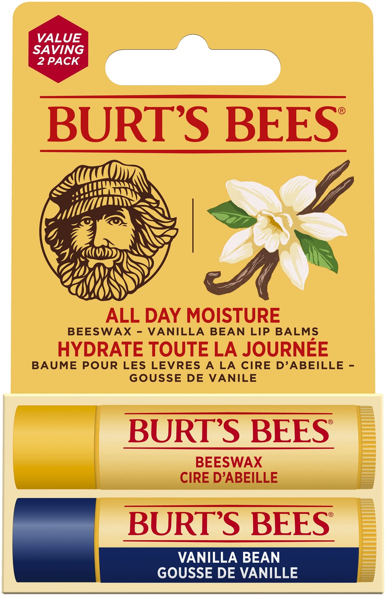 Burt's Bees Lippenbalsam Multipack, Lippenbalsam-Sparset, inklusive Bienenwachs mit P