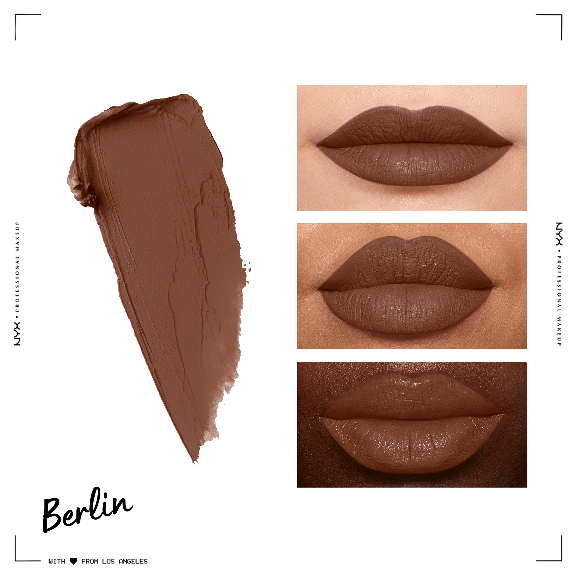 NYX Professional Makeup Soft Matte Lip Cream - Berlin (Vegan, Long Lasting) 4