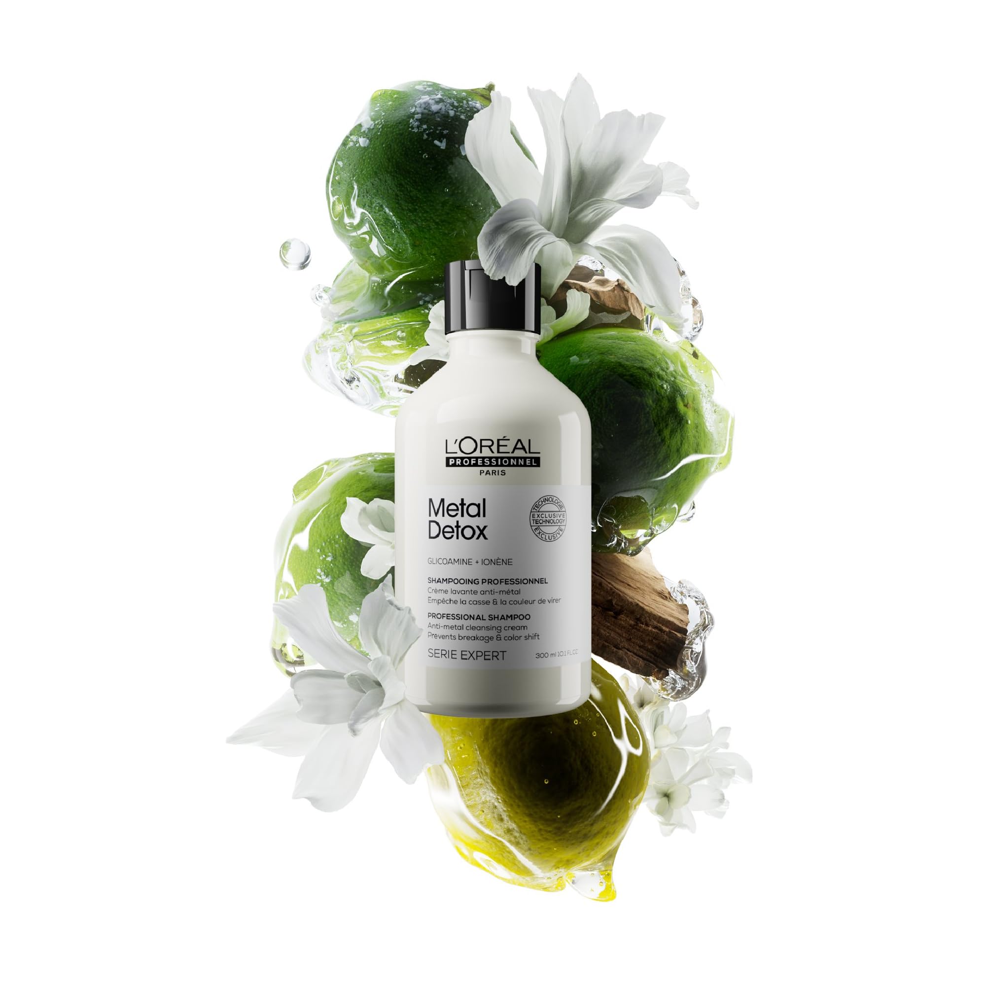 L'Oréal Professionnel Metal Detox Shampoo 300 ml, beugt Haarbruch und Farbverlust durch hartes Wasser vor, klärendes Shampoo, sulfatfrei &amp; vegan, schützt vor Haarschäden 7