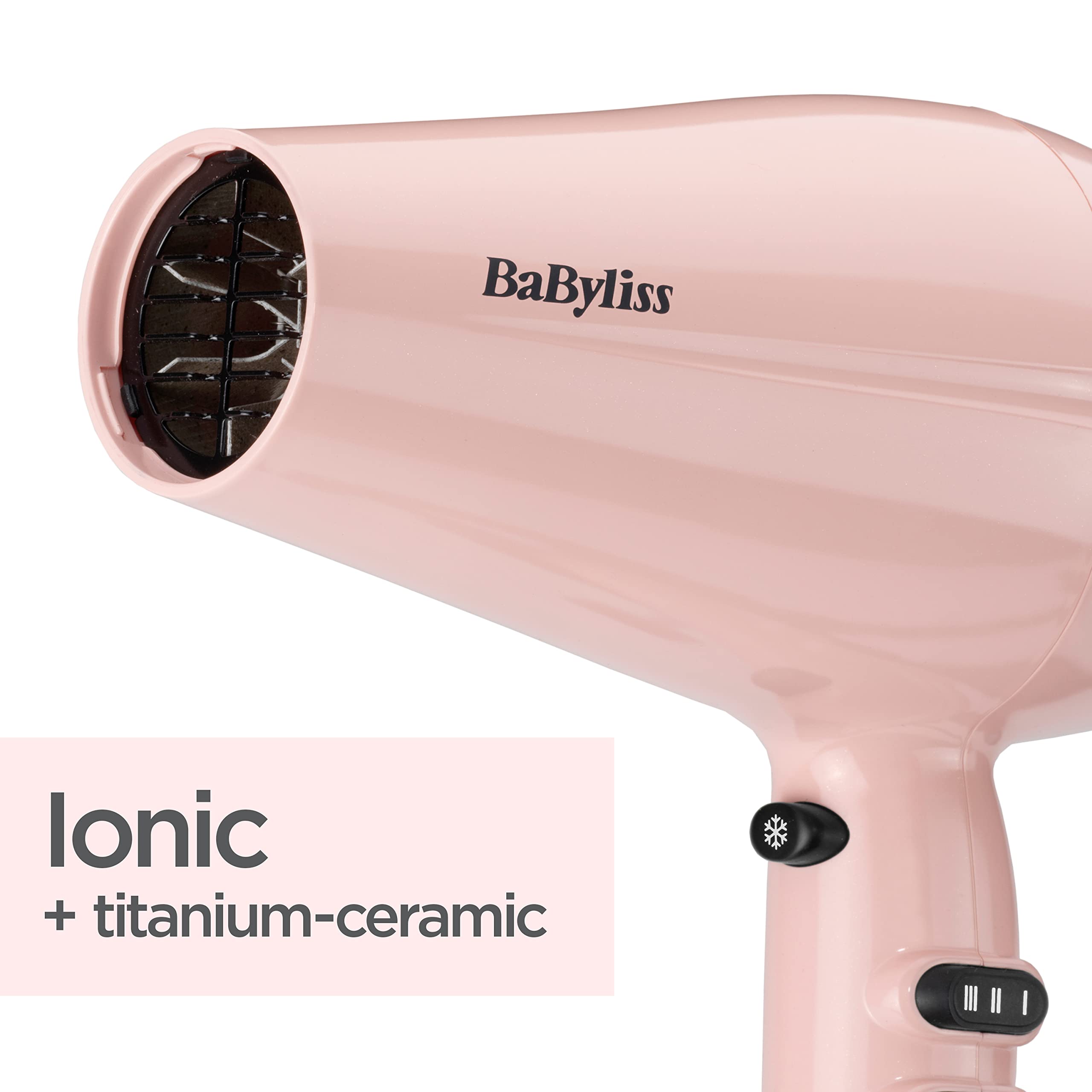 BaByliss Rose Blush 2200W Hair Dryer with Ionic Frizz-Control 3