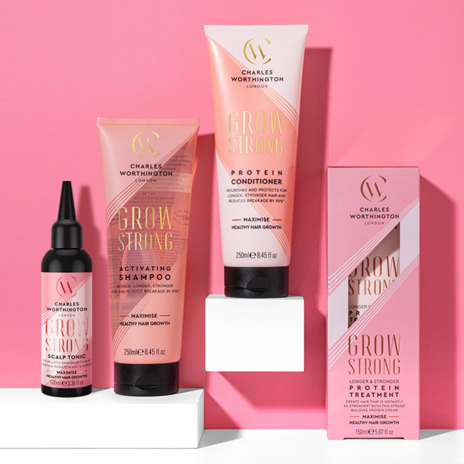 Charles Worthington Grow Strong Protein Conditioner for Hair Growth and Breakage Prevention 5