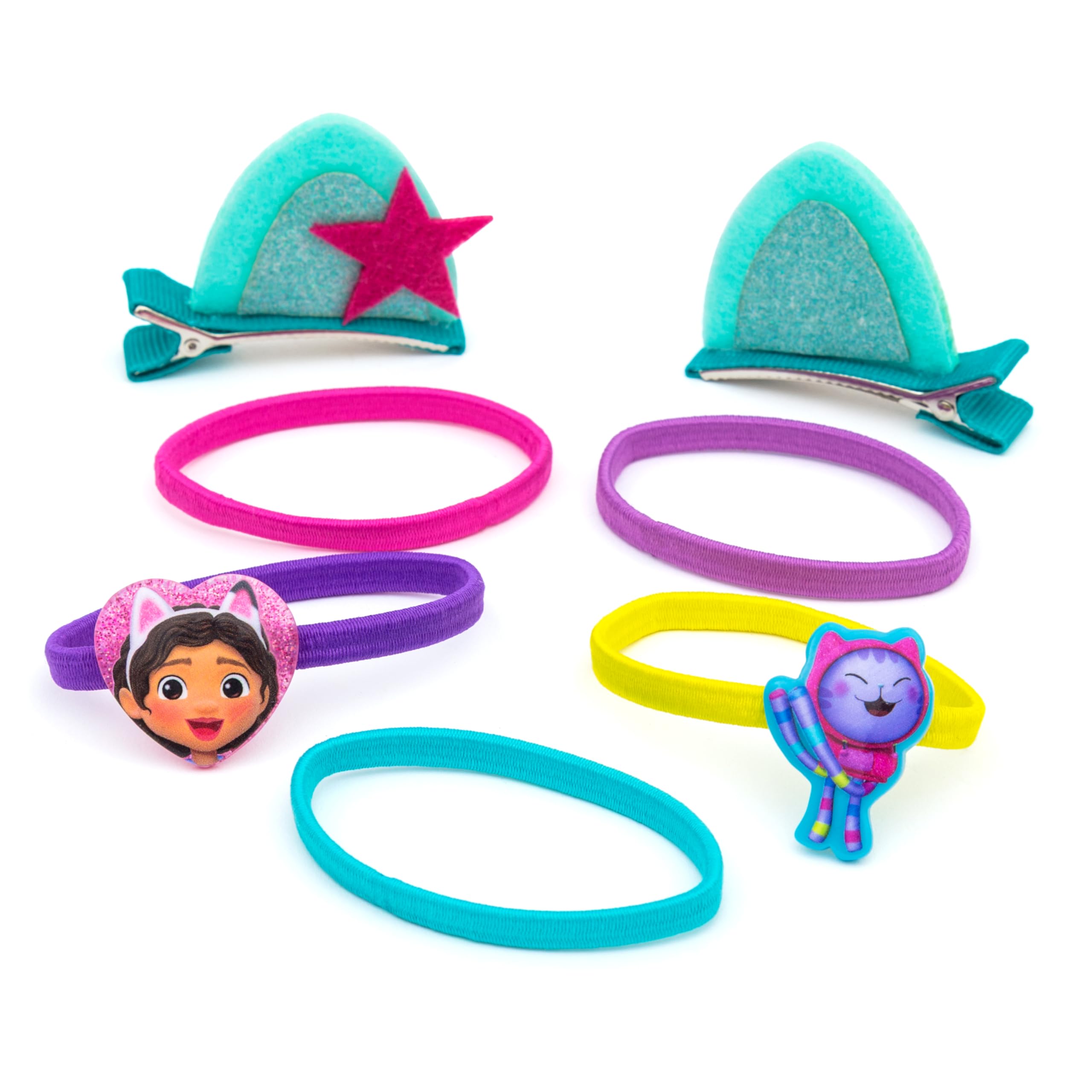 DREAMWORKS GABBY'S DOLLHOUSE Children's Hair Slide Ears & Elastic Hair Tie Set (Ages 3+) 4